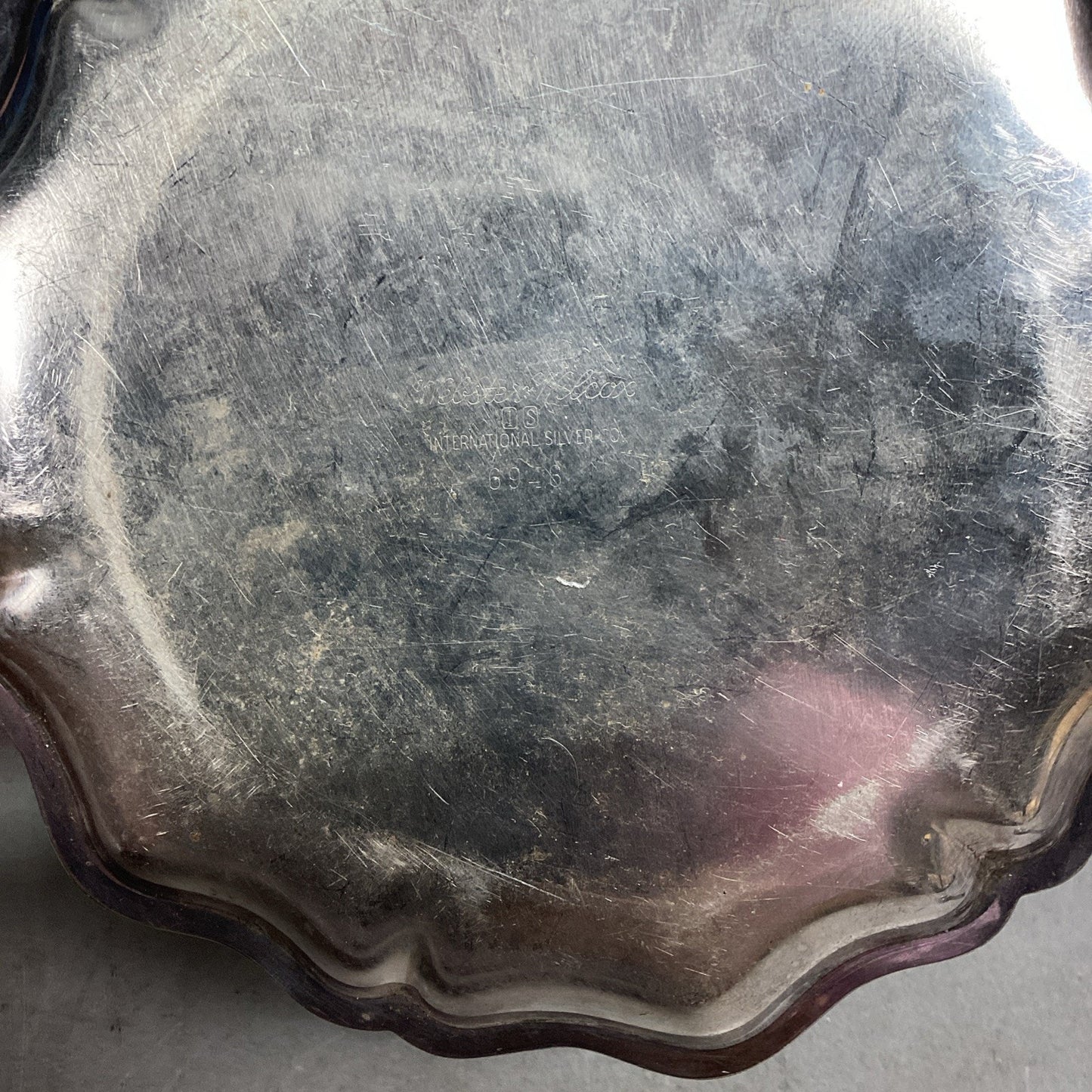 Webster Wilcox International Silver Co #6948 Silver Plate Trinket Dish