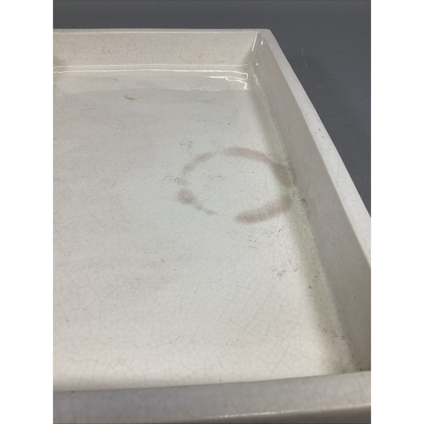 Porcelain Heavy White Serving Tray - 15.75x10.75x2”