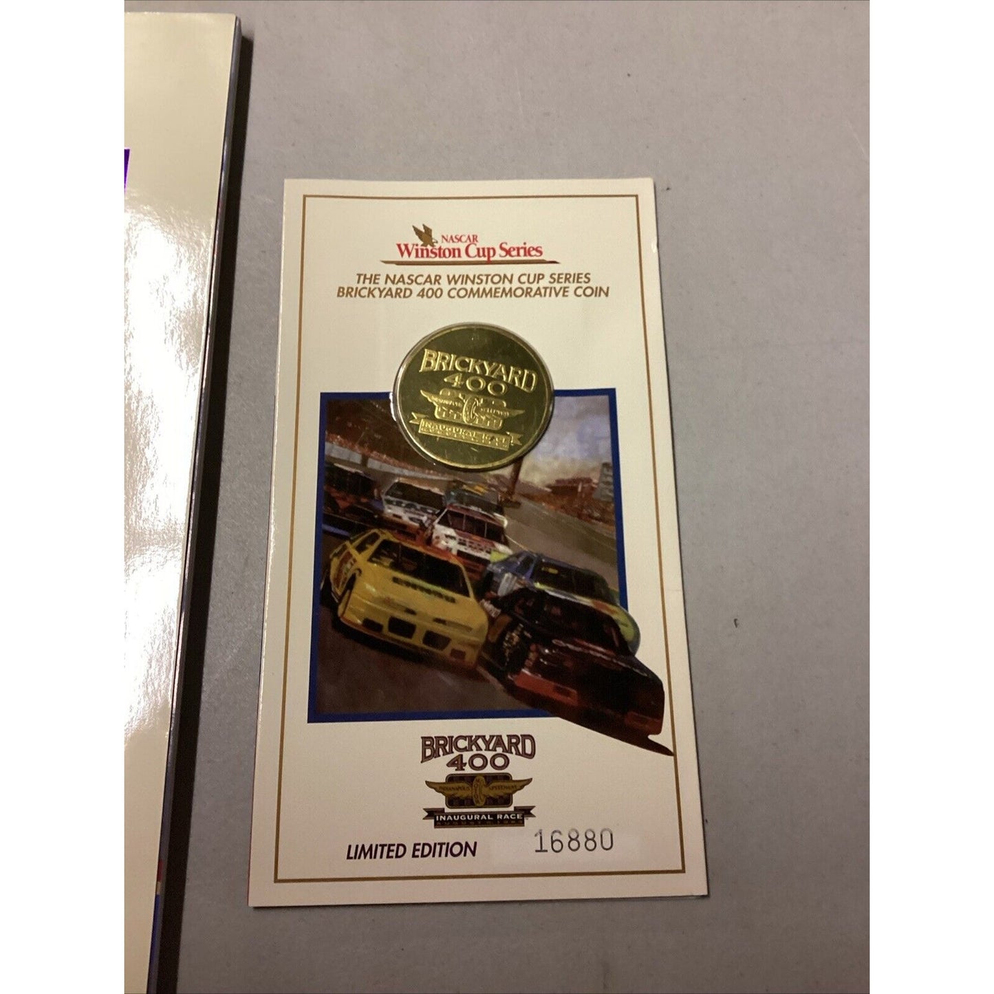 Brickyard 400 Official 1994 Program Indianapolis Inaugural & Commemorative Coin