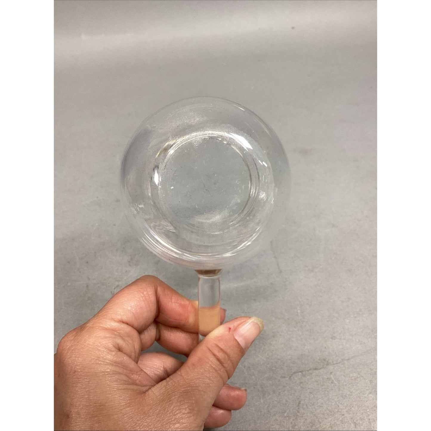 Vintage Glass Nitro Bowl With Handle - 5”L