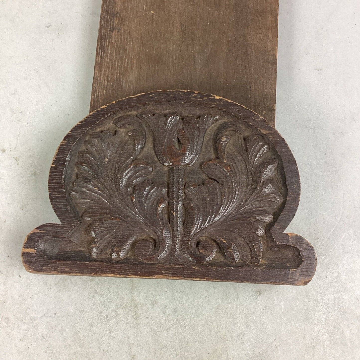 Vintage Wooden Book Shelf With Folding Book Ends