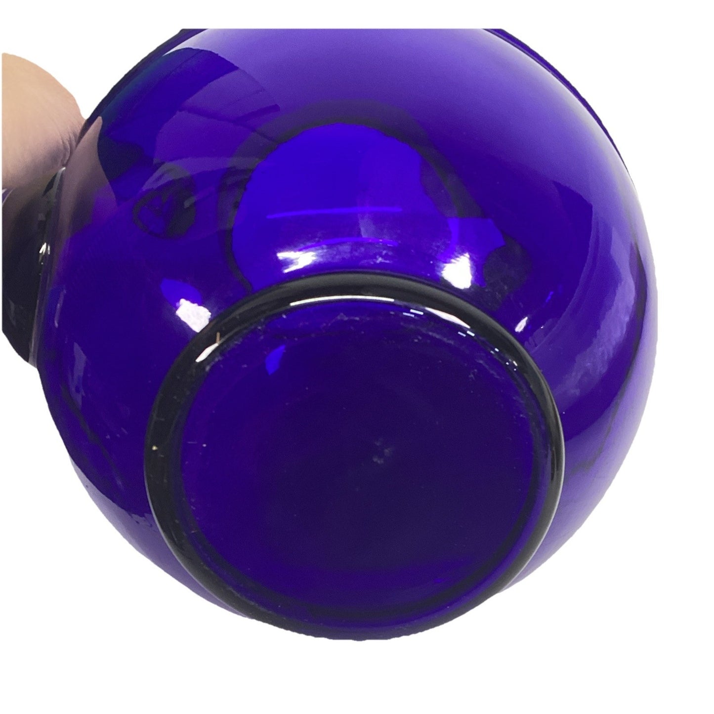 Cambridge Hand Blown Glass Art Deco Cobalt Blue Pitcher - 3400 Line