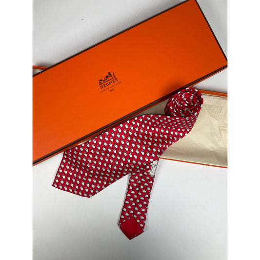 Men’s Hermès Sheep Tie REF: 5541UA | No Box