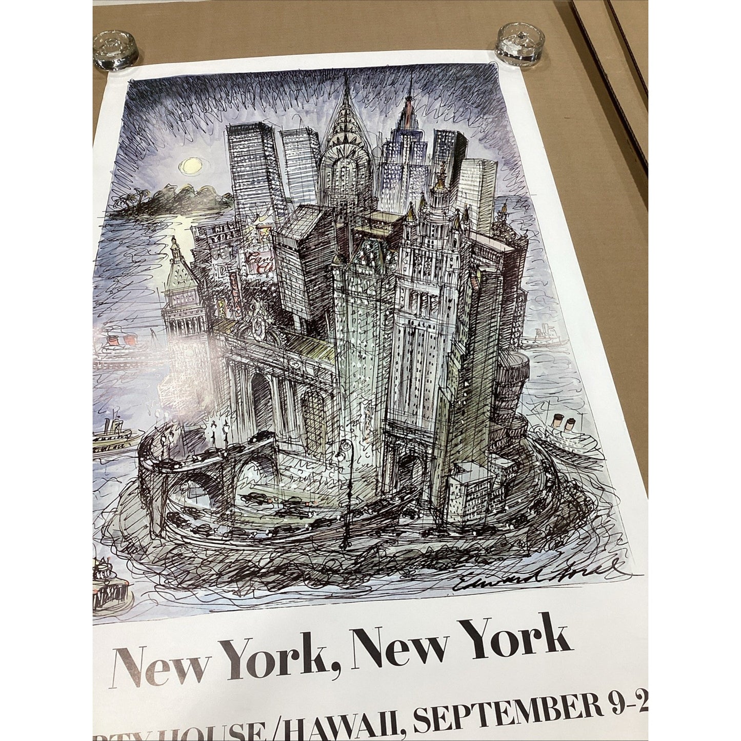 Edward Sorel NYC - New York, New York Liberty House/Hawaii - 37x24”