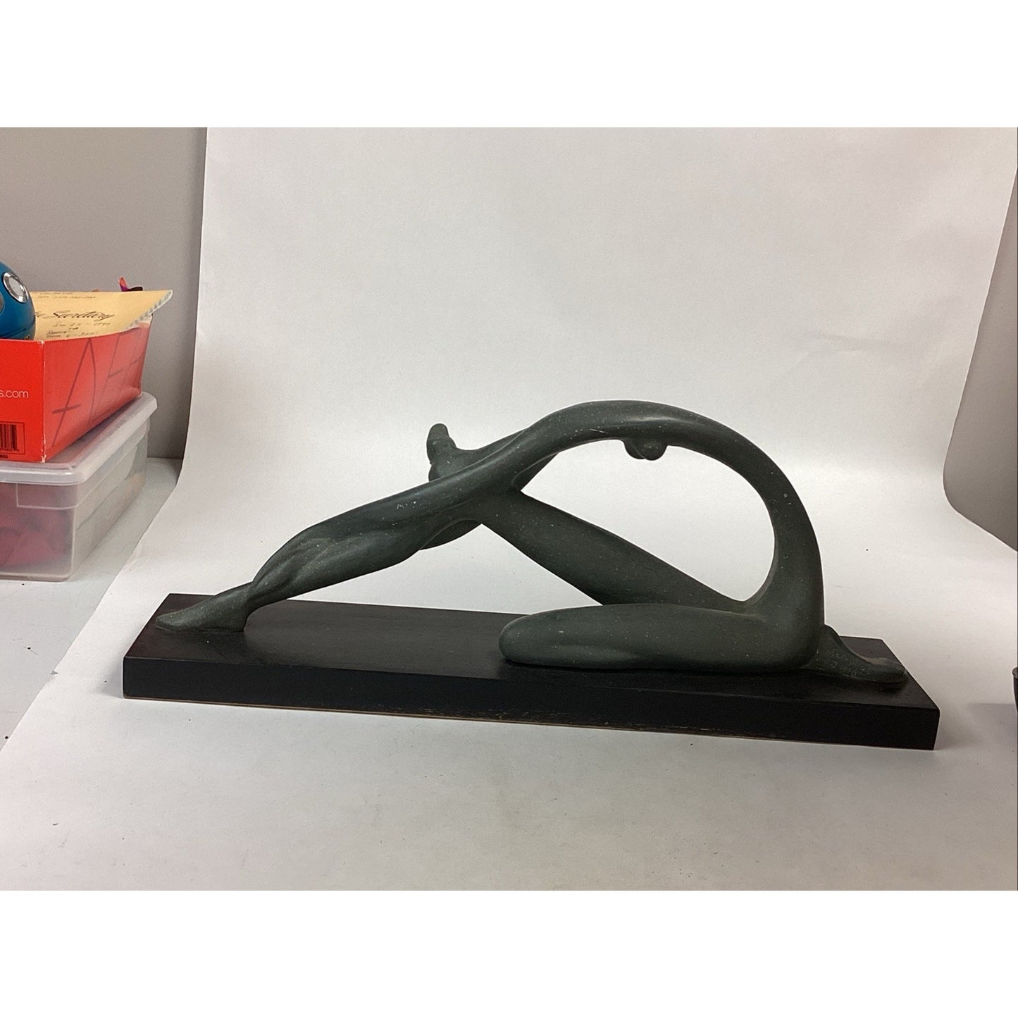 1970 Klara Sever Nude Ballet Dancer Sculpture 22.5" X 9"