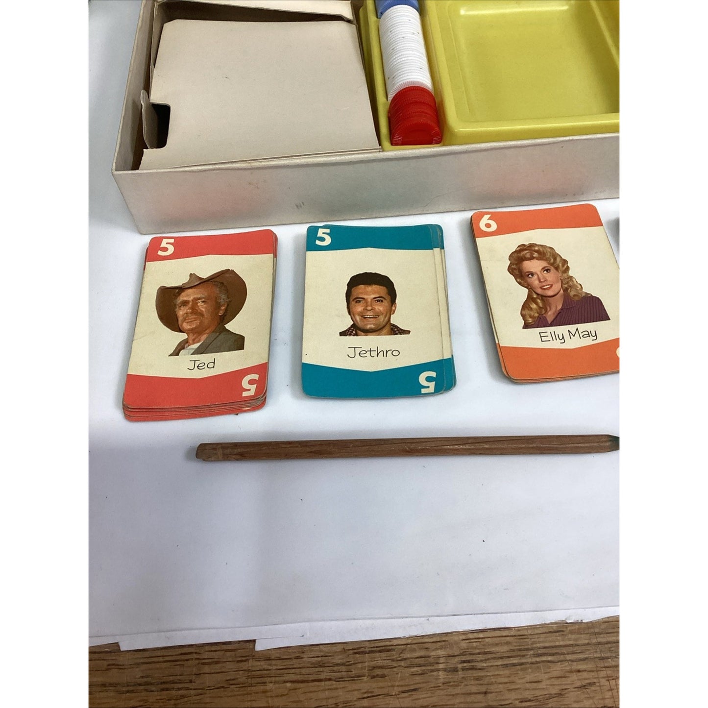 Vintage 1963 The Beverly Hillbillies Set Back Card Game Milton Bradley