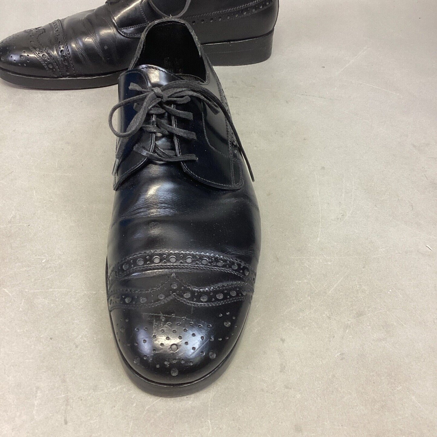 Dolce & Gabbana Men’s Black Leather Oxford Dress Shoes #5283 - Size 9