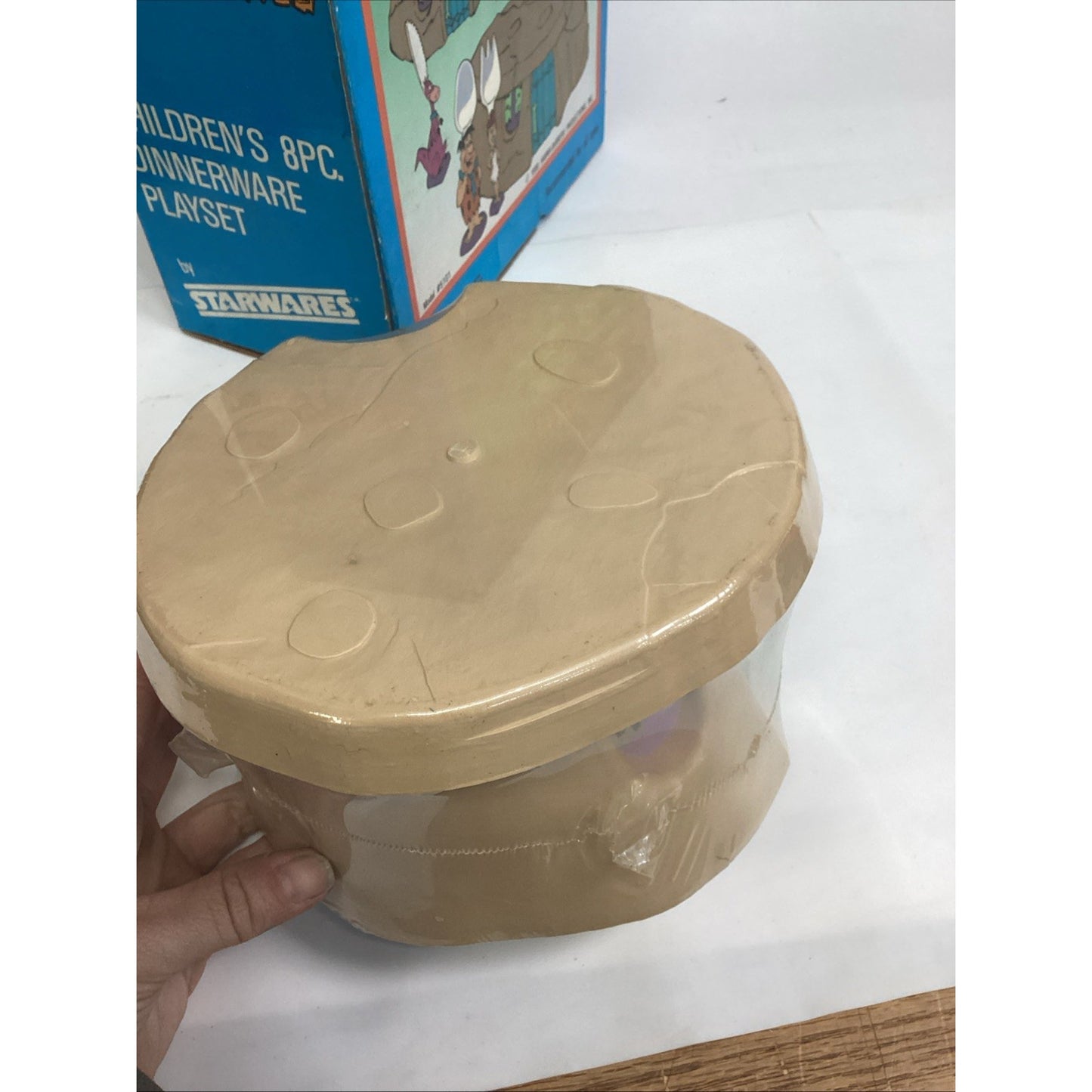 Vintage The Flintstones 8 PC Children’s Dinnerware Playset Set Starwares 1989