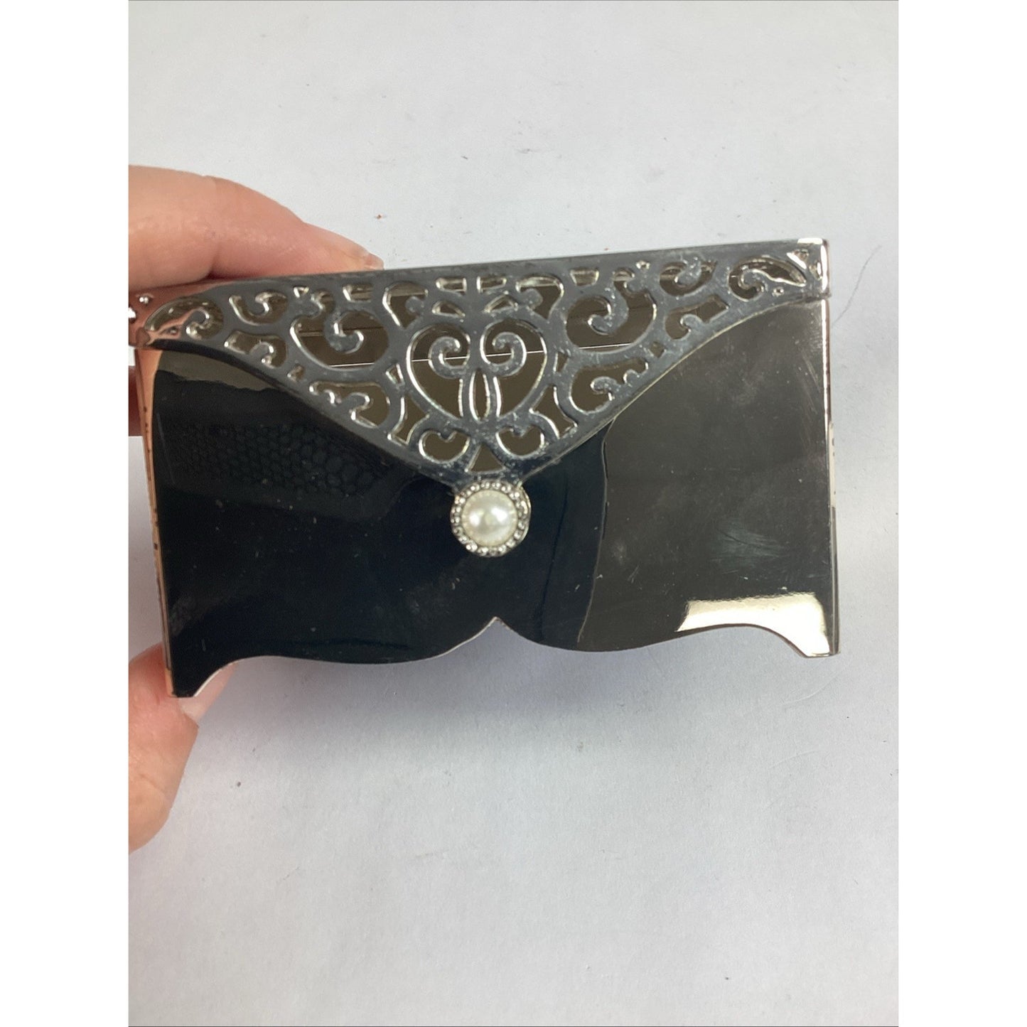 Things Remembered Silver Plated Filigree Ring Jewelry Trinket Box