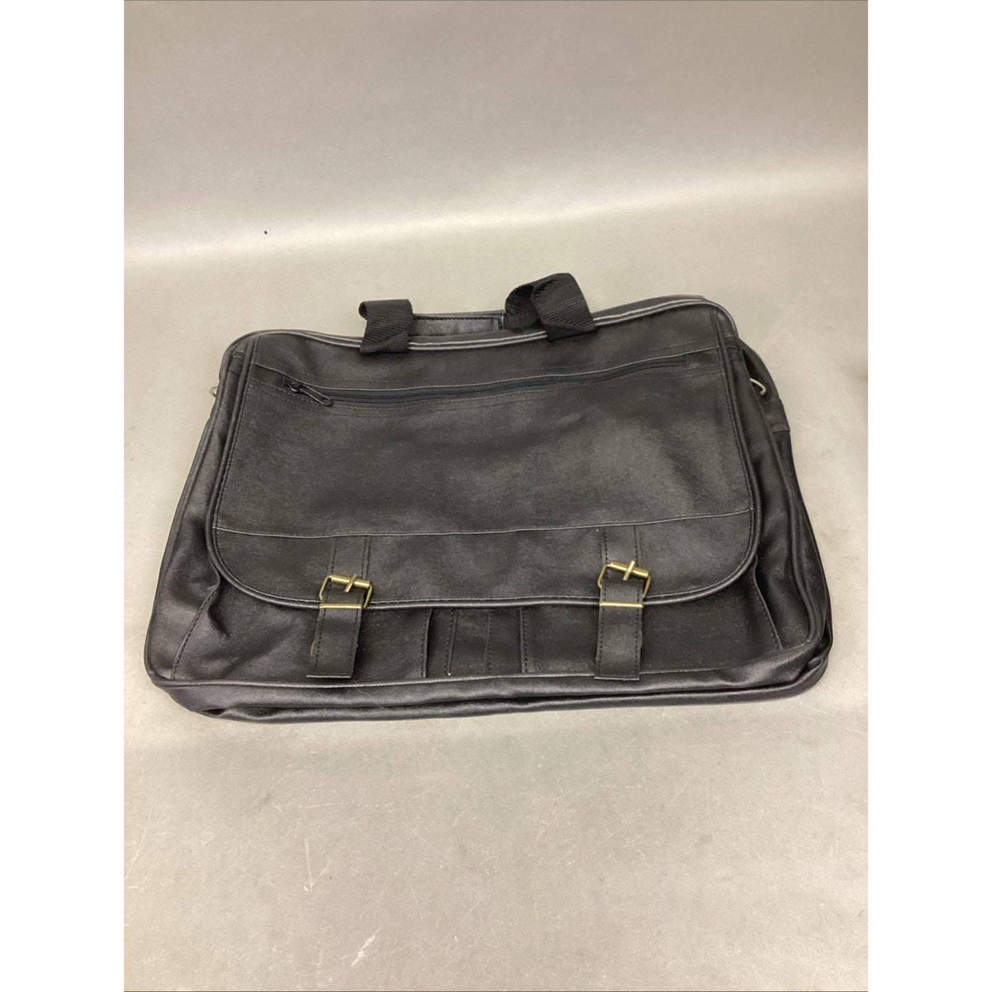 Black Messenger Bag With 3 Straps & 8 Compartment Total