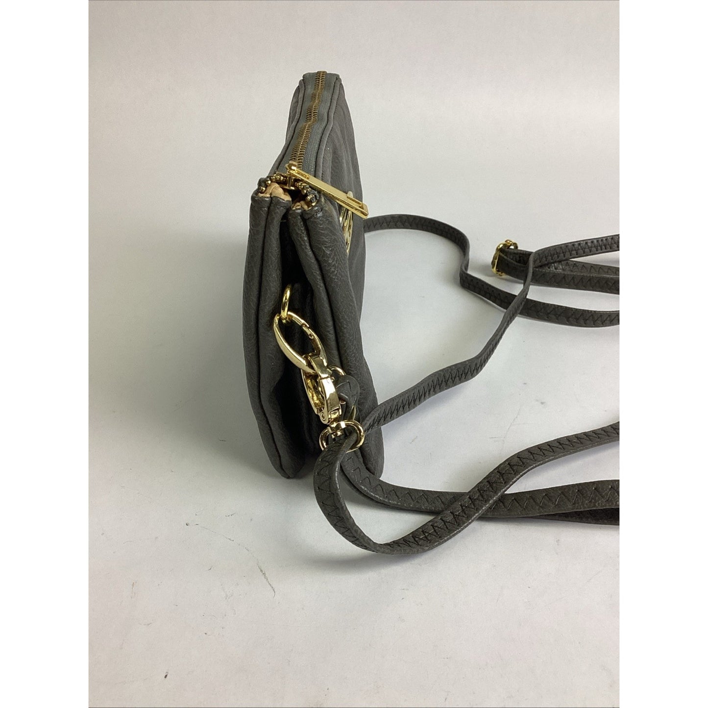 Michael Kors Gray Leather Purse Crossbody Bag