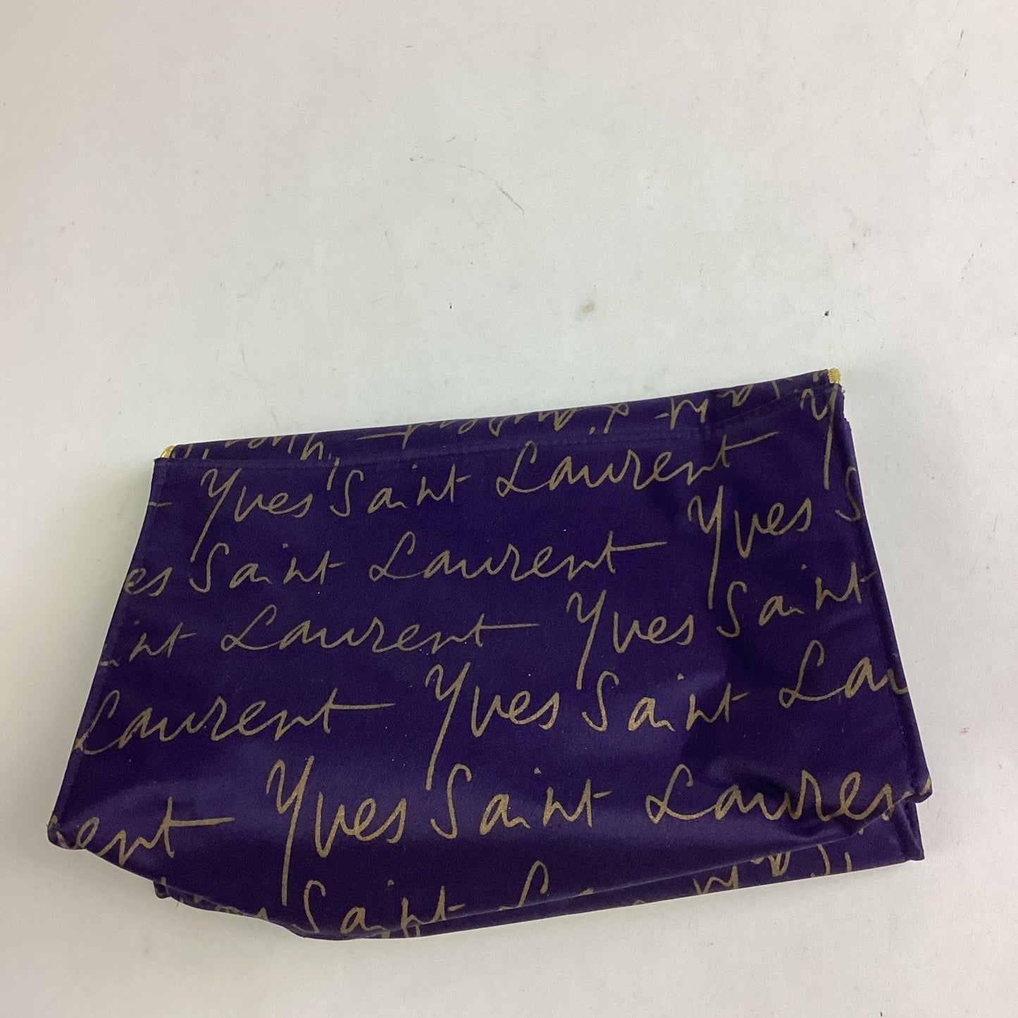 Yves Saint Laurent Purple Gold Perfume/Make Up Bag Pouch