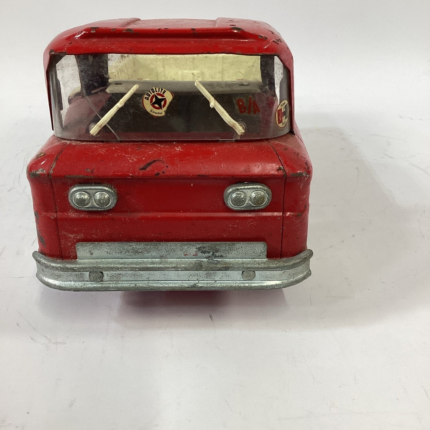 Vintage Structo Red Pick-Up Truck Pressed Steel