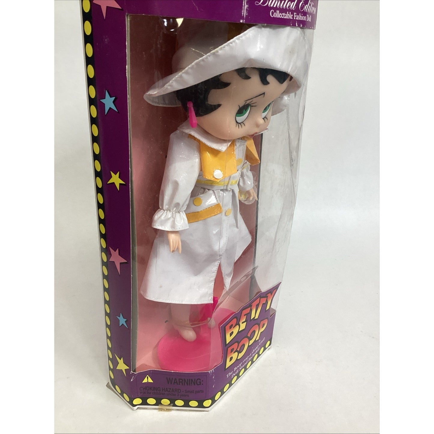 Vintage Betty Boop Limited Fashion Doll 1986 M. Toys- Rain Coat Jacket Umbrella