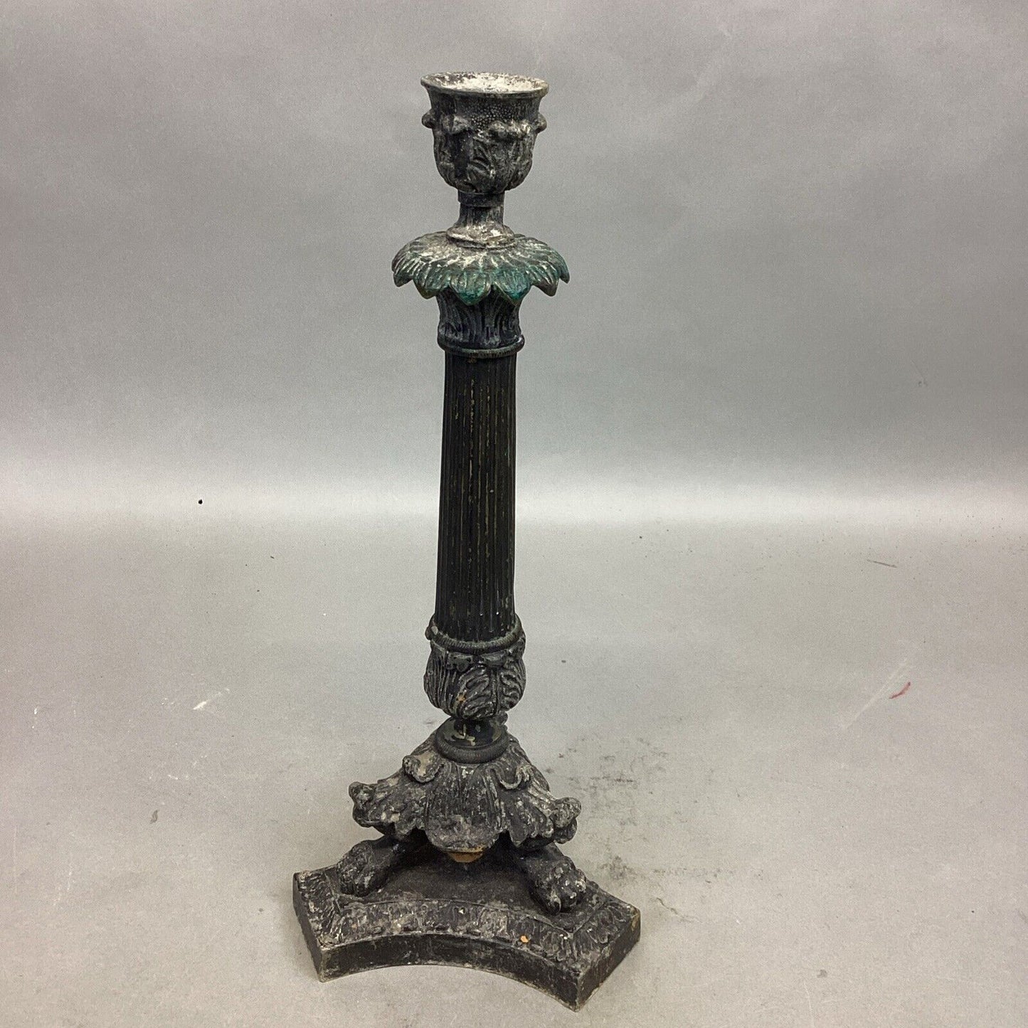 Antique Early 1900’s Candlestick Holder - 12.75”H