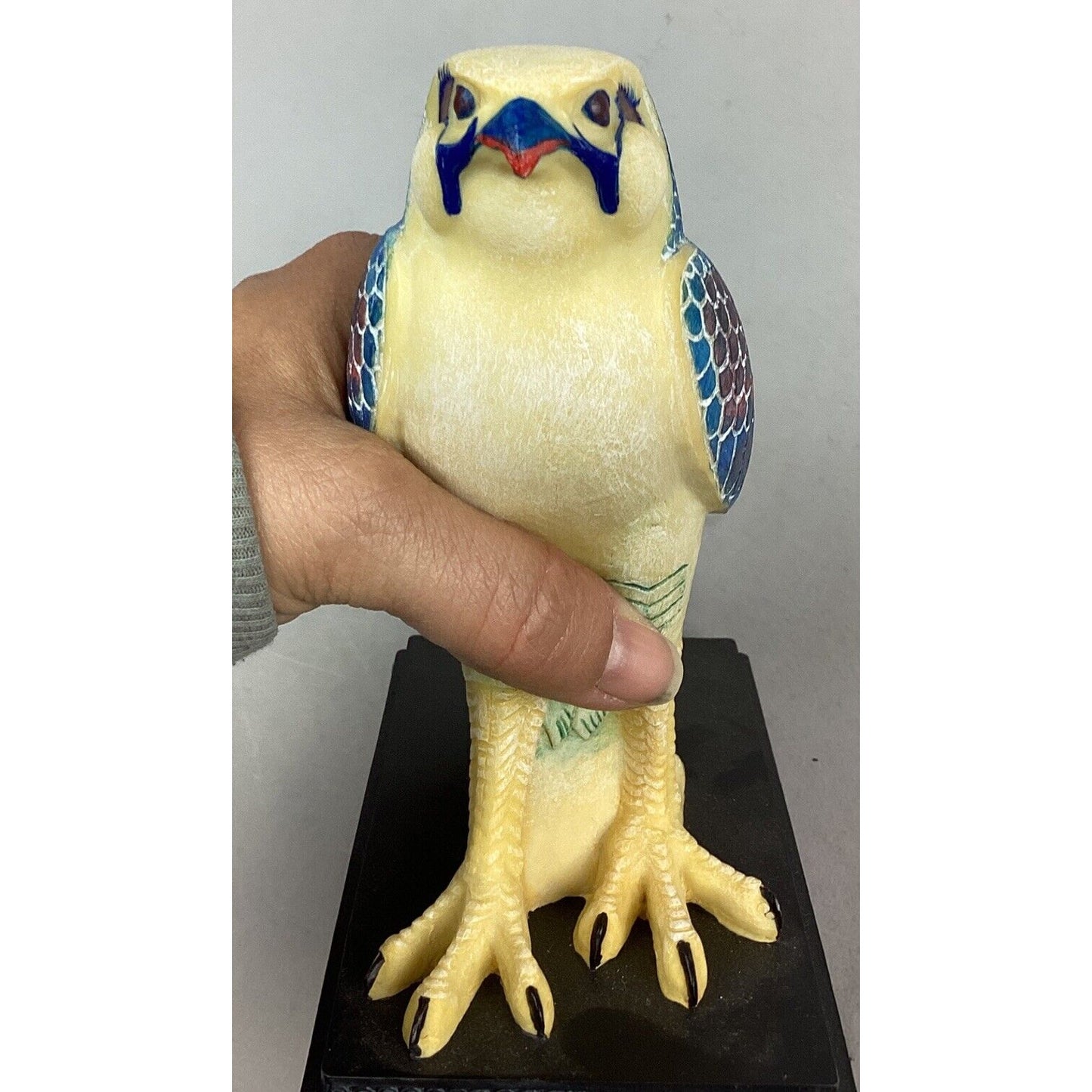 Veronese Design Falcon On Pedestal Figurine - 6.5”H