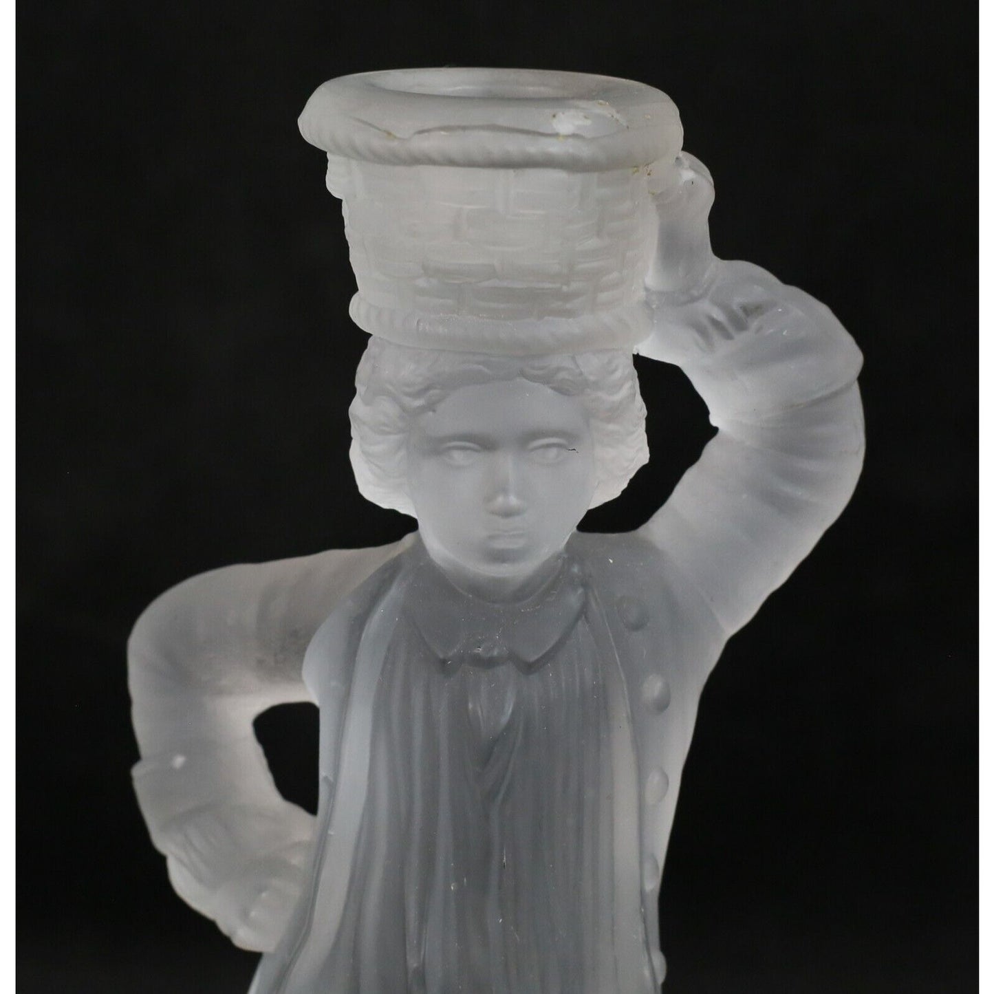 Holyrood Glassworks Pair of Figural Candlesticks