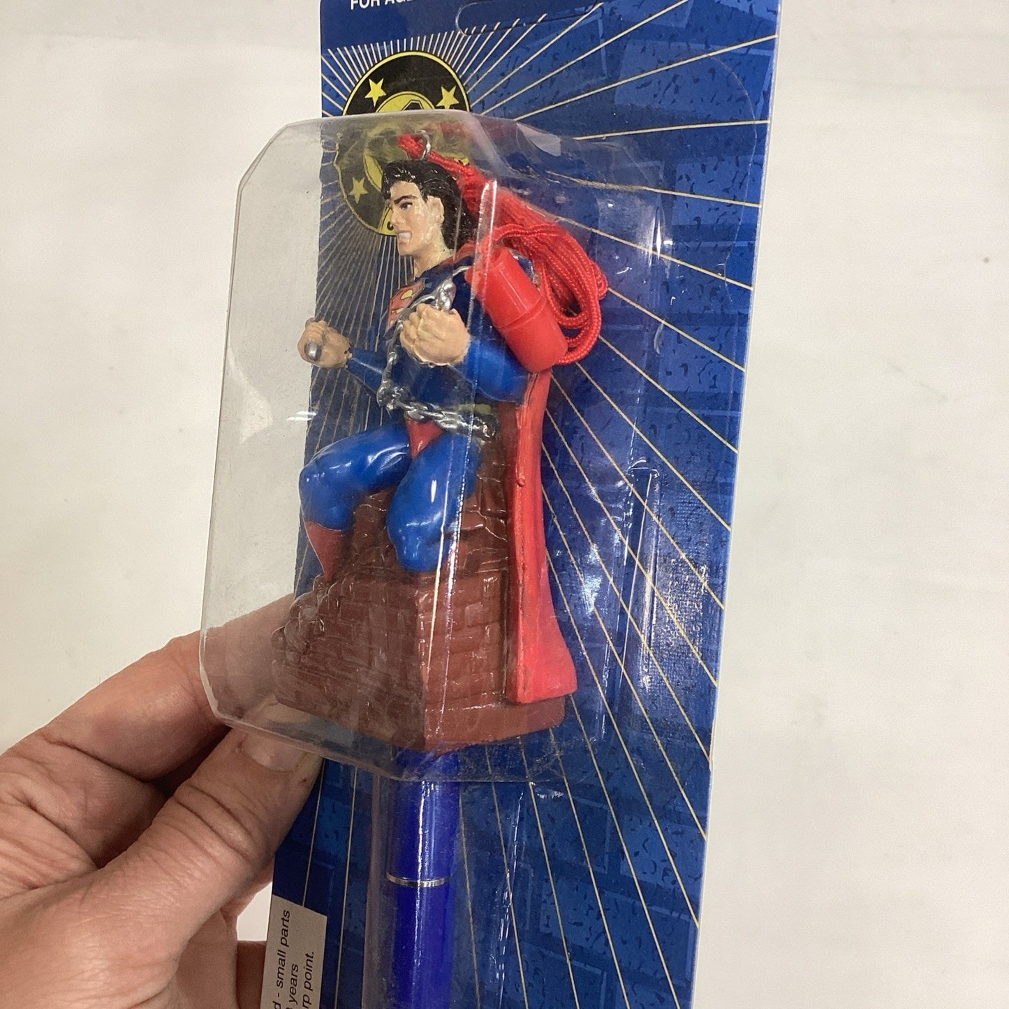 VINTAGE SUPERMAN PENCIL/PEN TOPPER WITH PEN