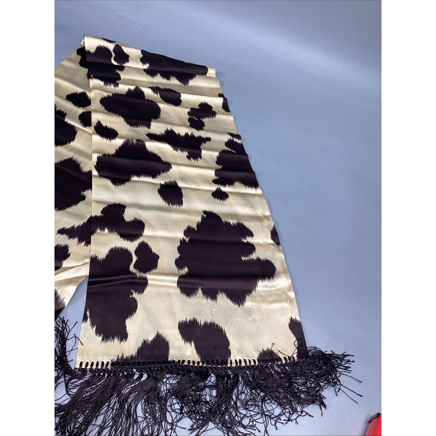 Silky Cow Print Women’s Scarf - 36x10”