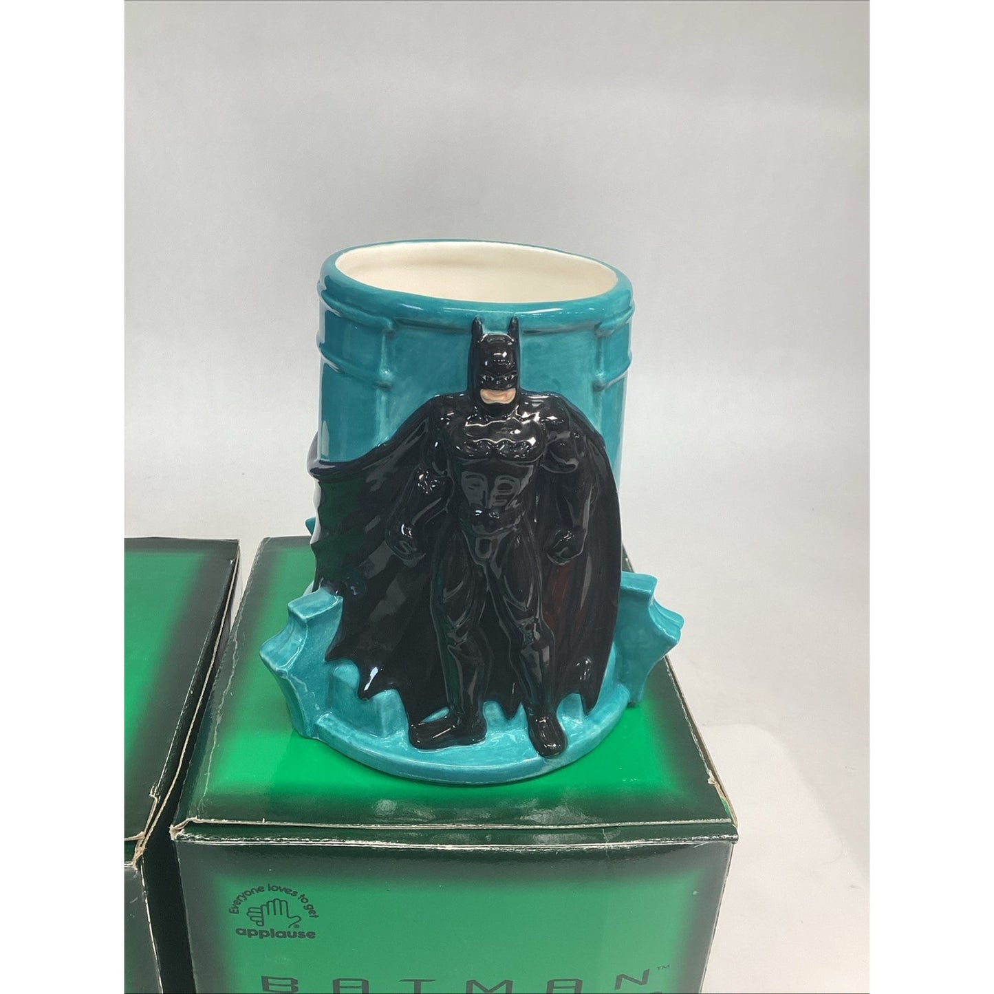 DC COMICS~1995 Applause~Figural Mug Cup~Batman~Batman Forever Set Of 2 - New