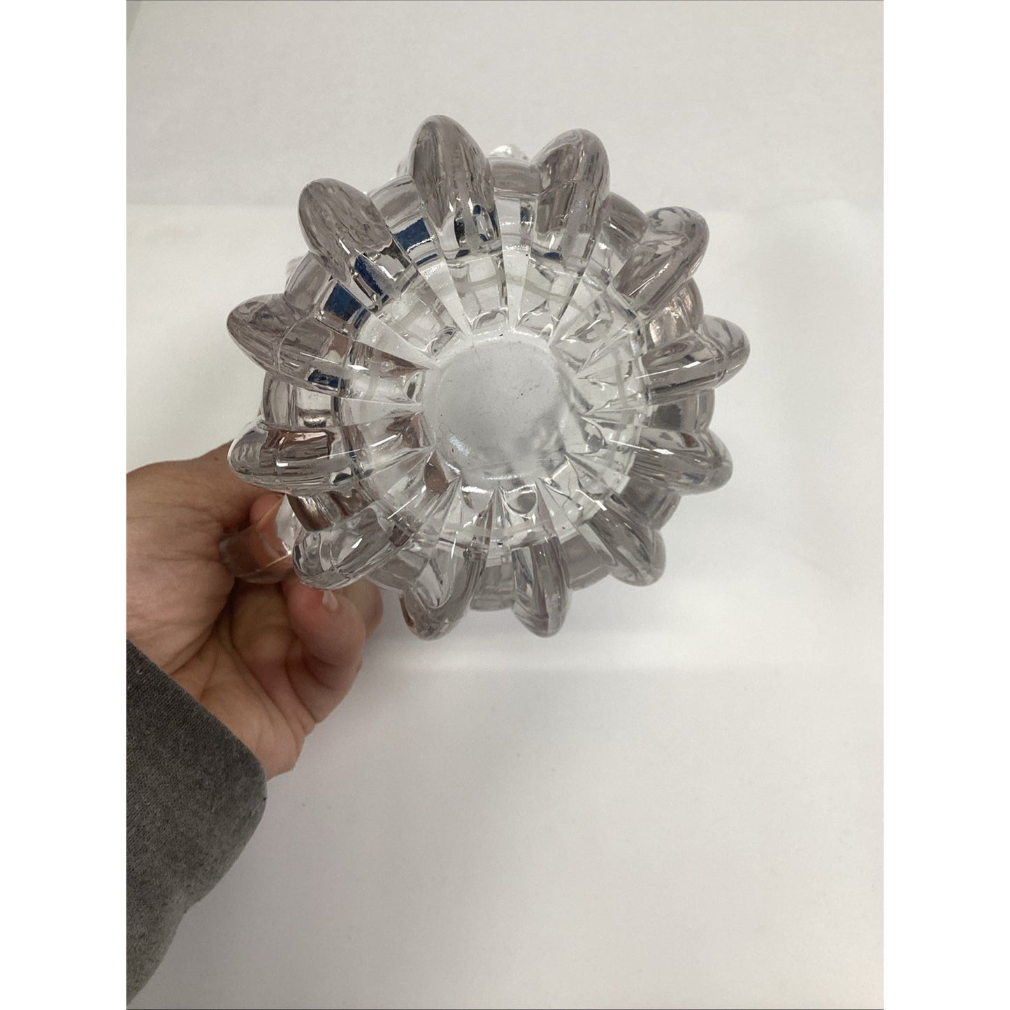 1978 EAPG Imperial Glass Clr Broken Column Crystal Creamer Smithsonian Institute