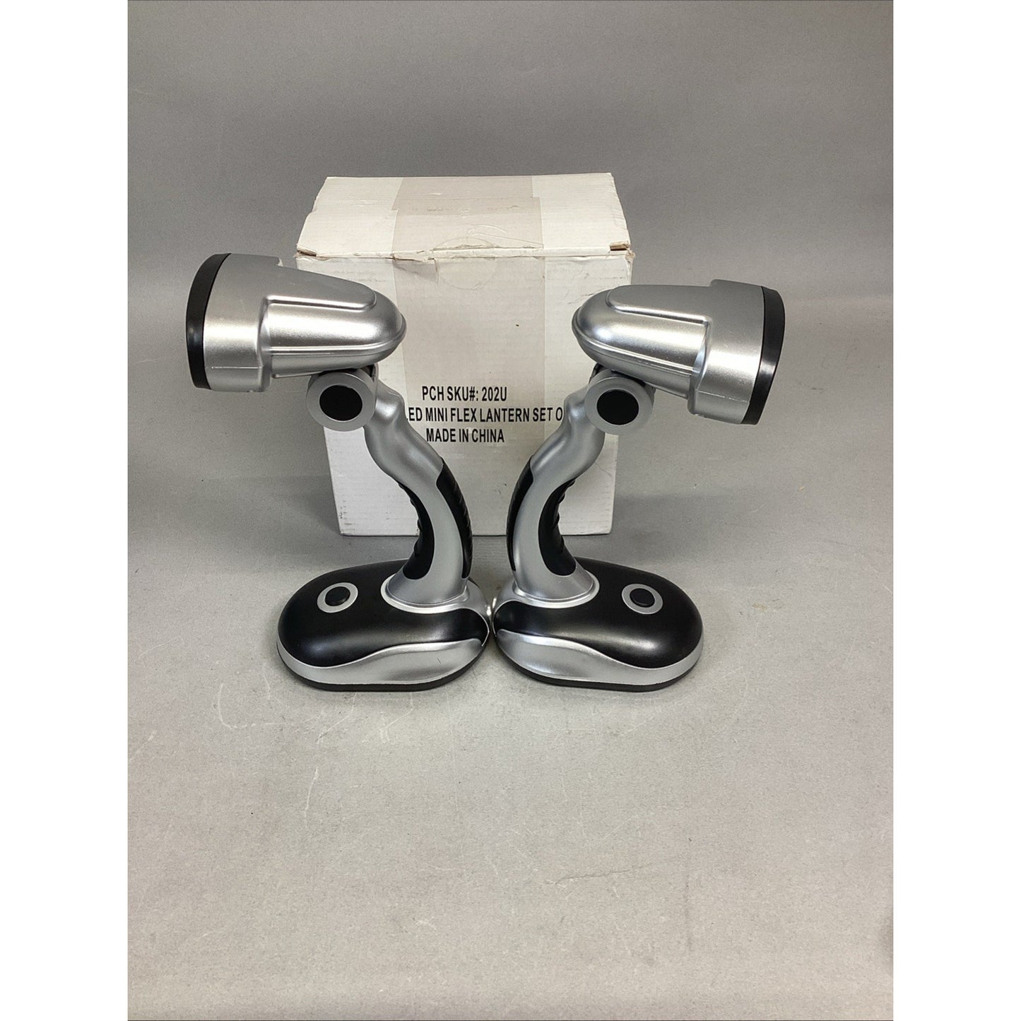 12 LED’s - Set Of 2 Mini Flex 8" Counter / Desk Lantern - NEW