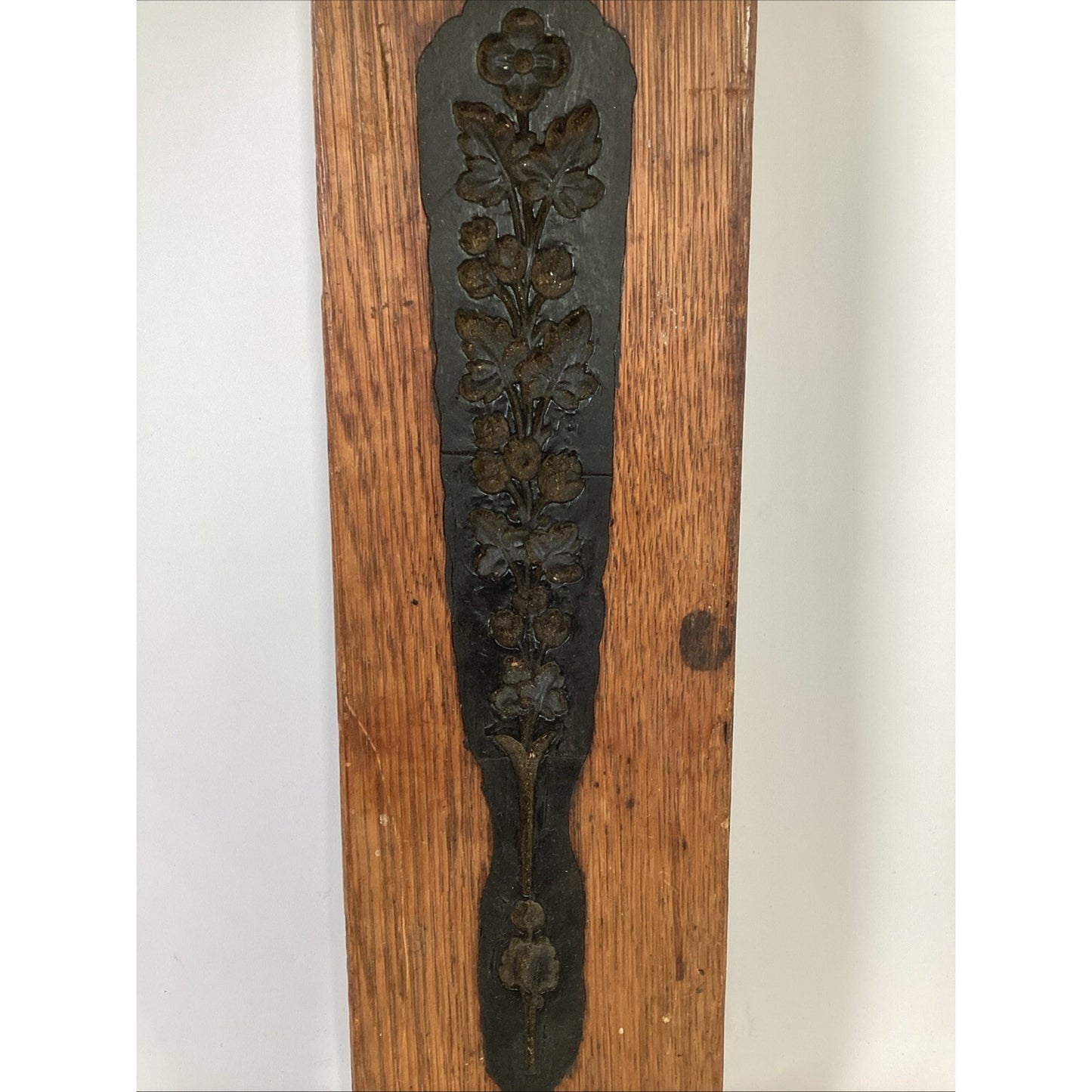 VTG ANTIQUE Floral COOKIE CANDY CHOCOLATE BUTTER WOOD MOLD