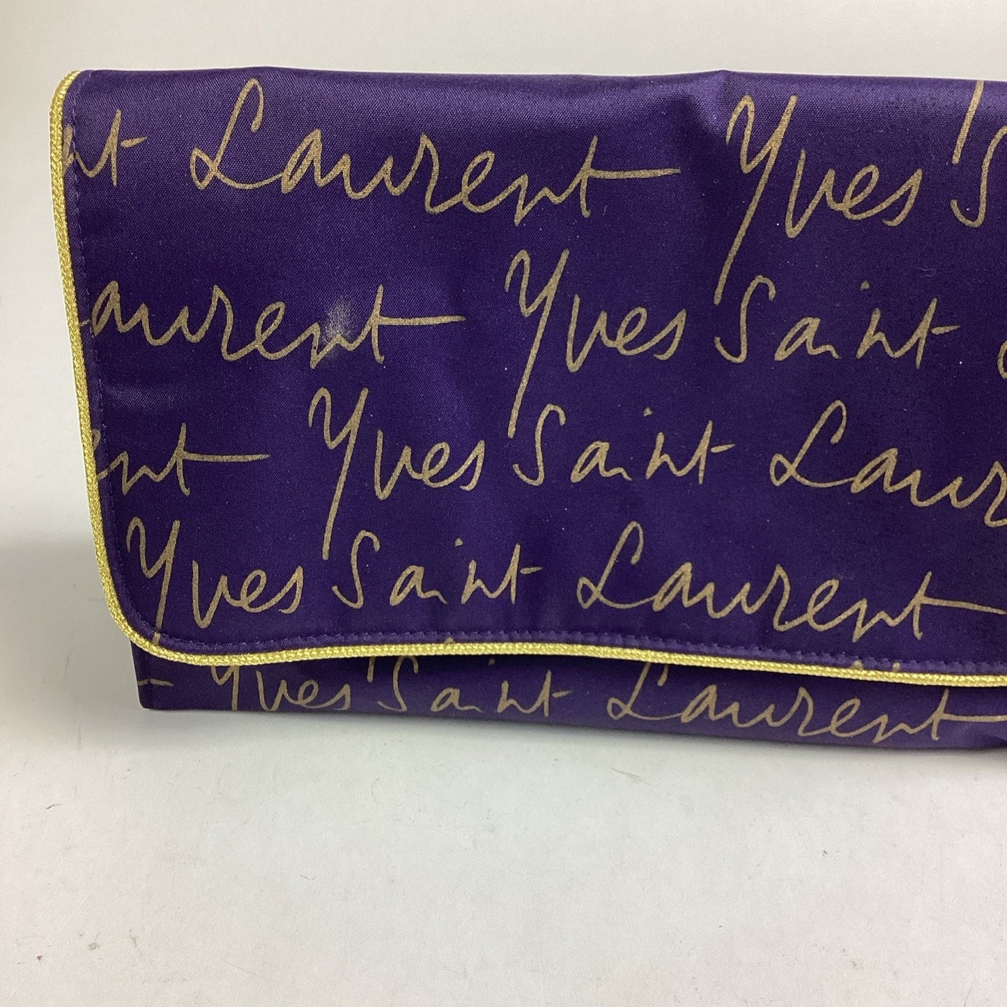 Yves Saint Laurent Purple Gold Perfume/Make Up Bag Pouch