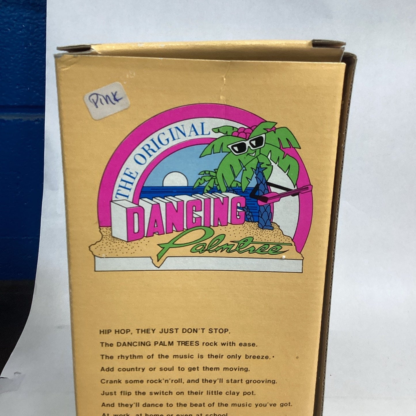 Vintage Gemmy The Original Dancing Palm Tree - Pink - New Open Box