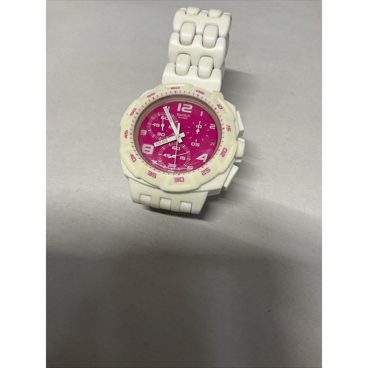 Swatch Pink Purity Chronograph Watch SUIW407