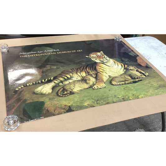 Metropolitan Zoo: A New Book Museum Of Art - Tiger And Cubs Poster - 41.25x29.75