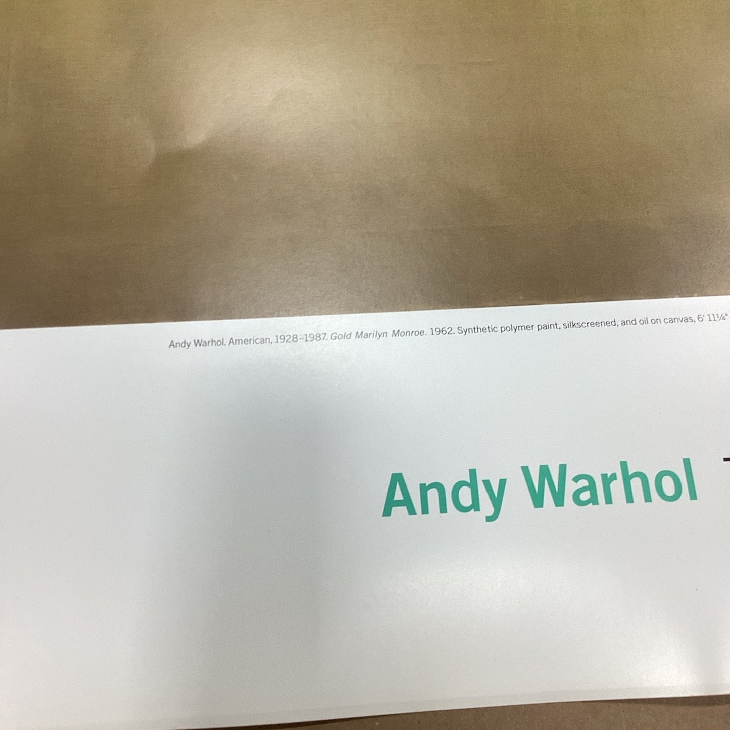 1999 Andy Warhol Marilyn Monroe Poster Print - Museum Of Modern Art - 42.5x28”