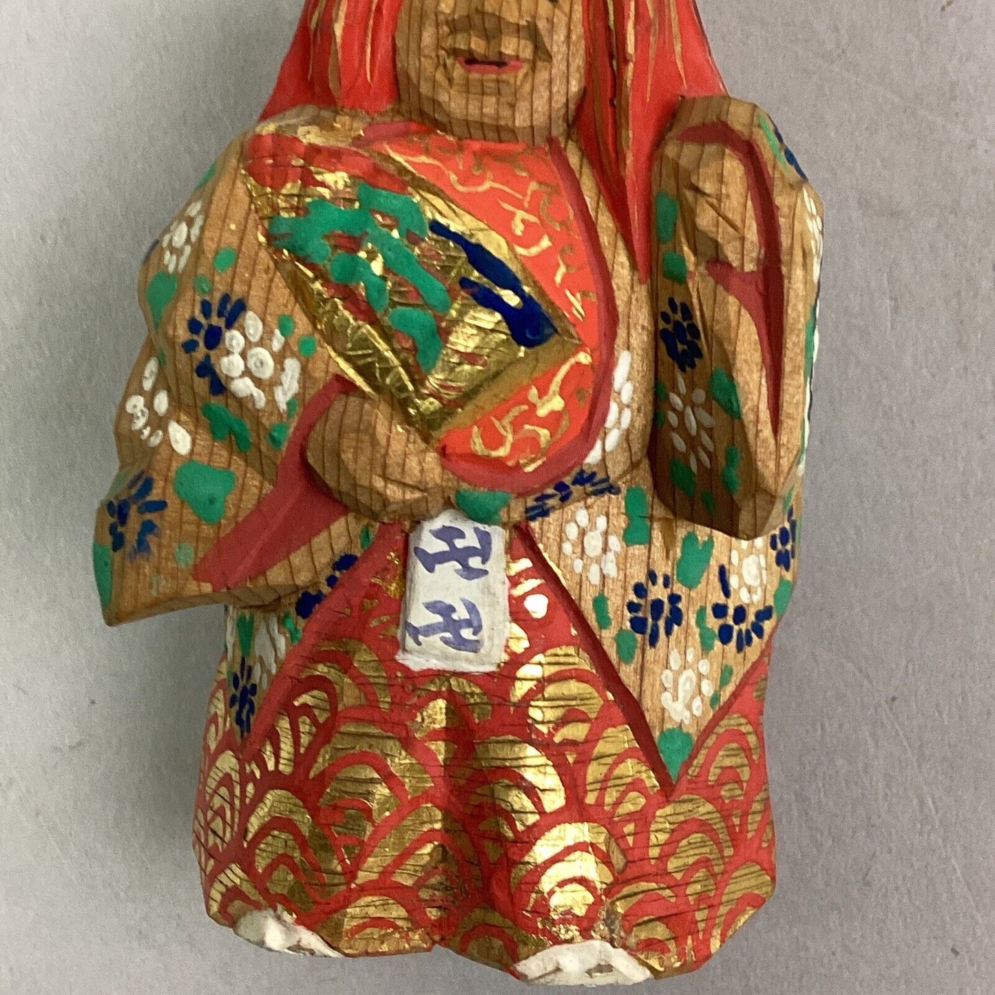 Antique Japanese Hand Made Wooden Doll - 2.5”