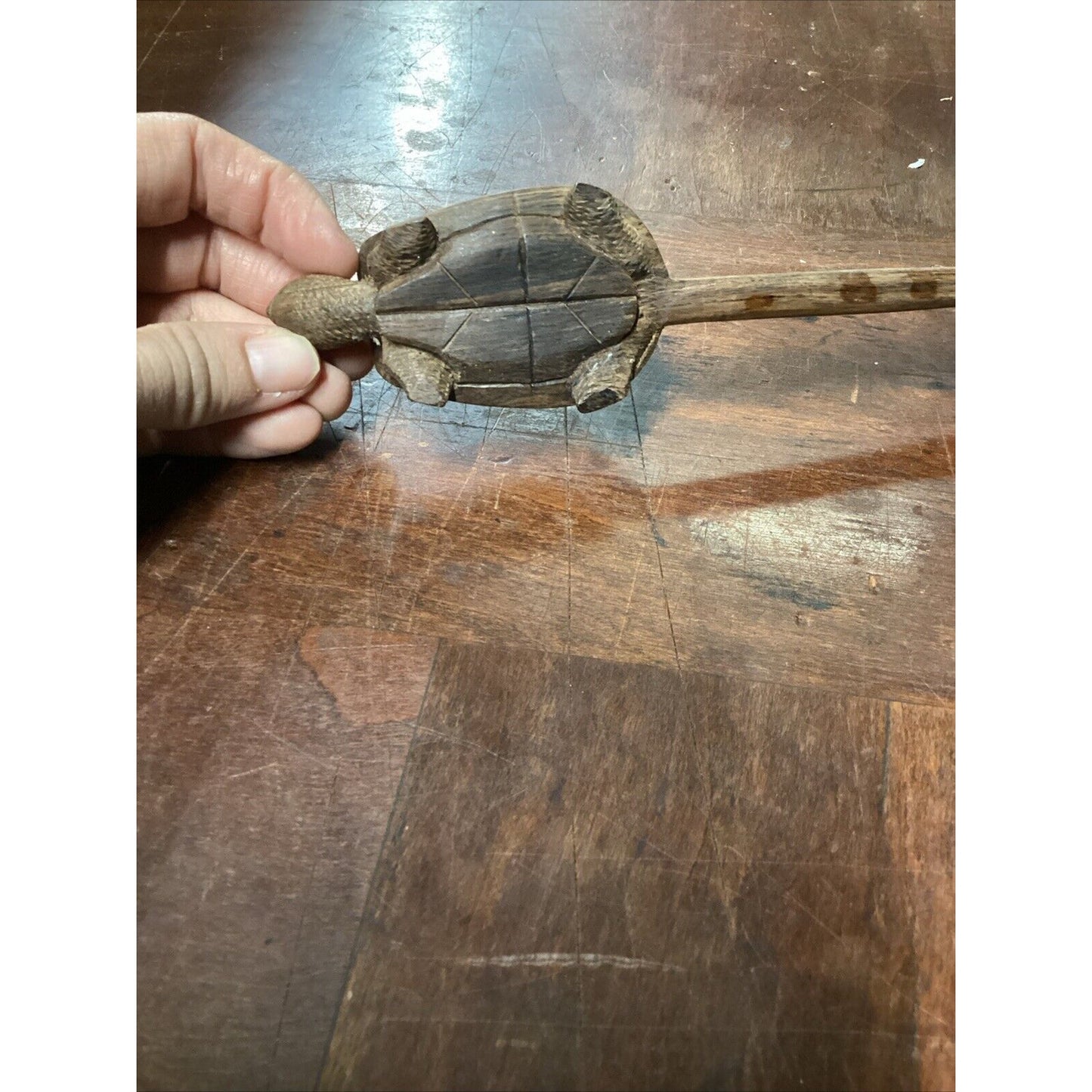 Hand Carved Wooden Decorative Turtles Fork And Spoon Set