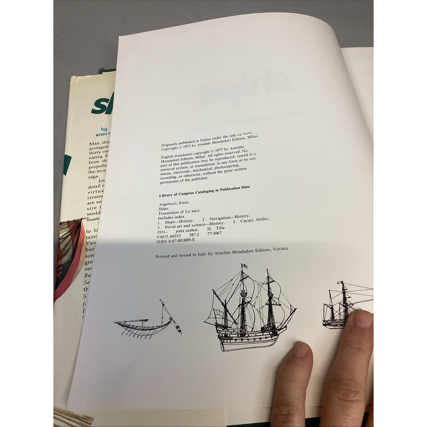 Ships by Enzo Angelucci and Attilio. Hardcover W/ Dust Jacket - 1977