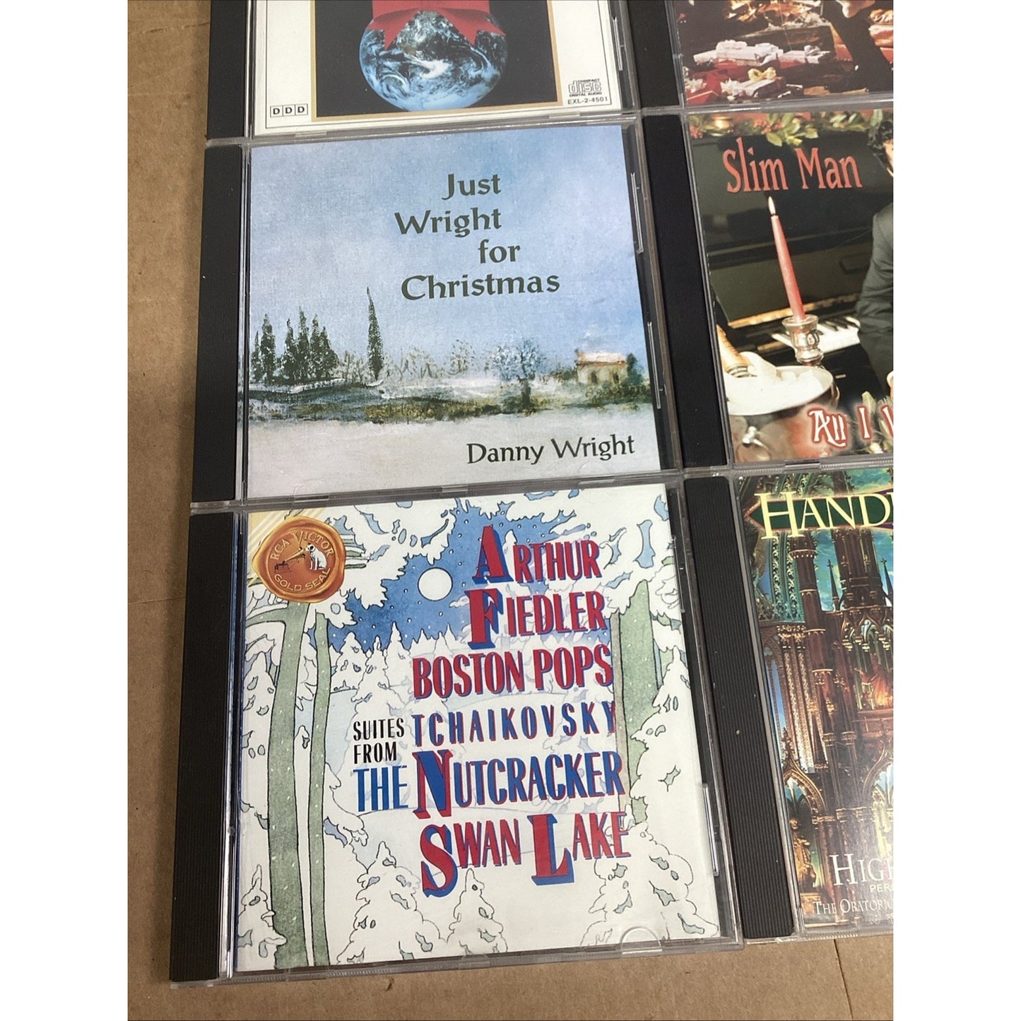 Lot Of 6 Christmas CDs - Handel’s Messiah, Nat King Cole, Danny Wright