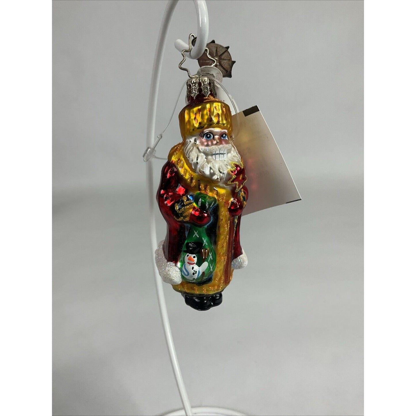 Christopher Radko Glass St Petersburg Santa Gem Christmas Ornament