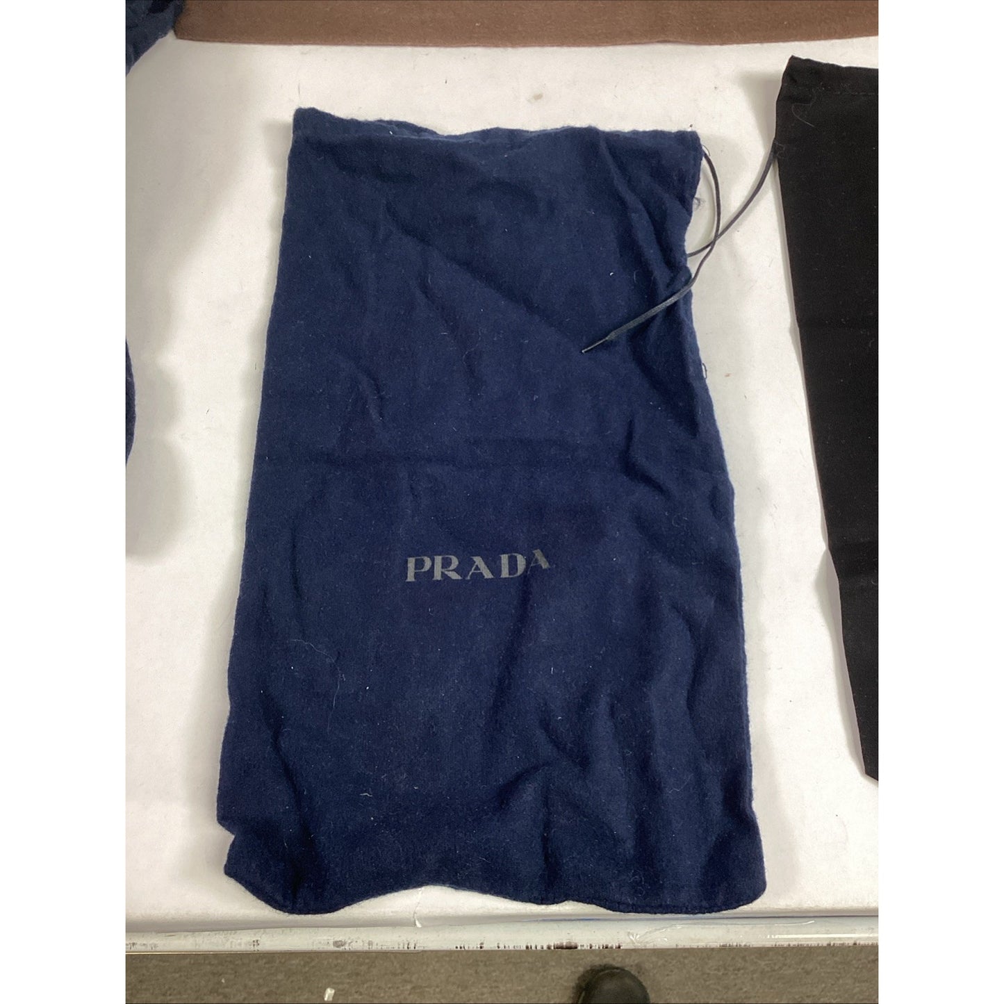 Goyard Fleece Drawstring Bag, 2 Prada Fleece Blue Bags & Dries Van Noten Bag