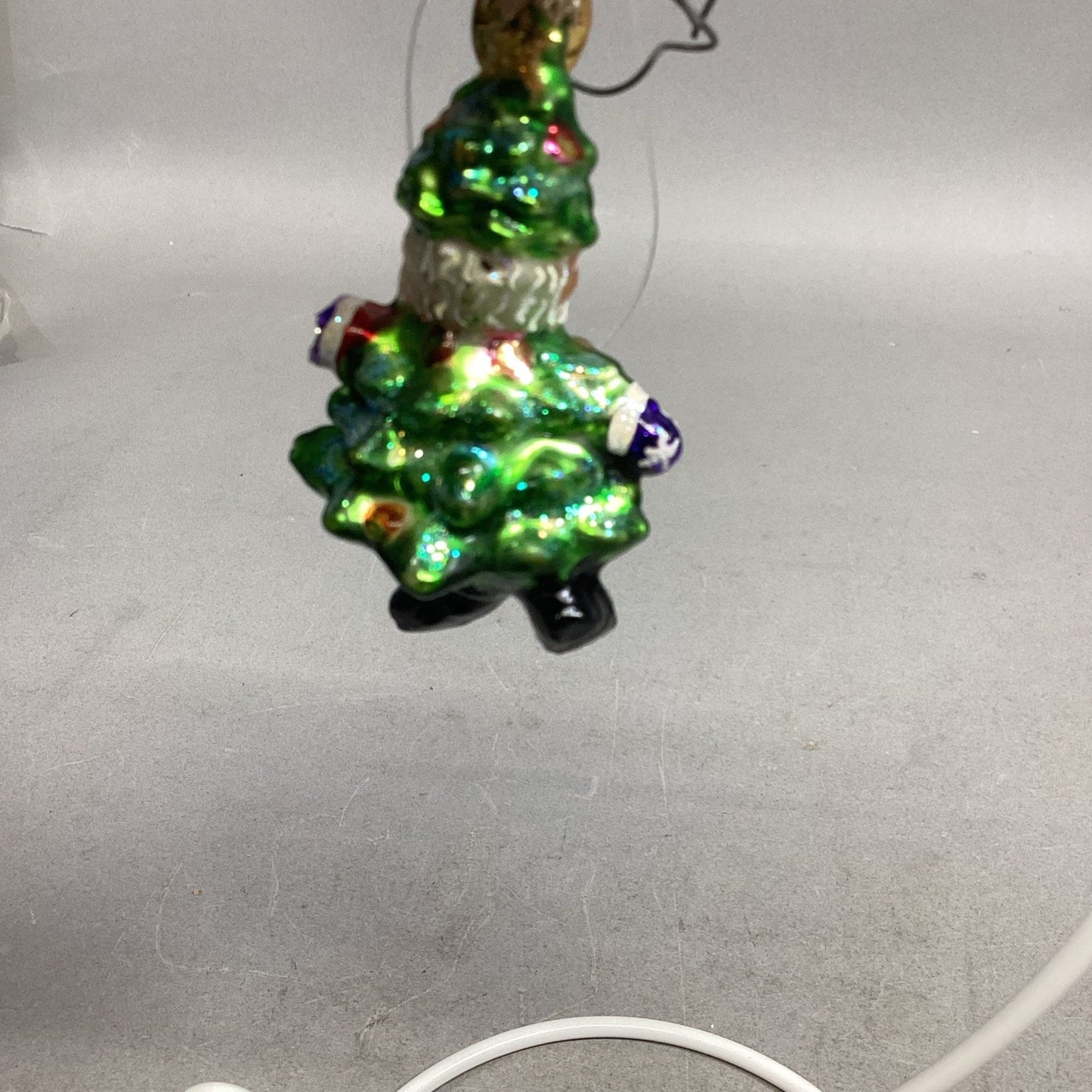 Radko Spruced Up Santa Gem With Tags #1010939 - Damaged