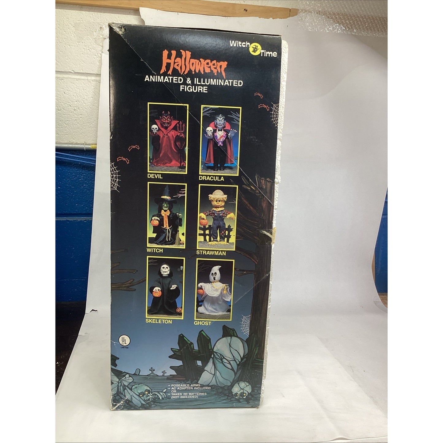 Vintage Witch Time Animated Dracula Figurine With Box - NOS