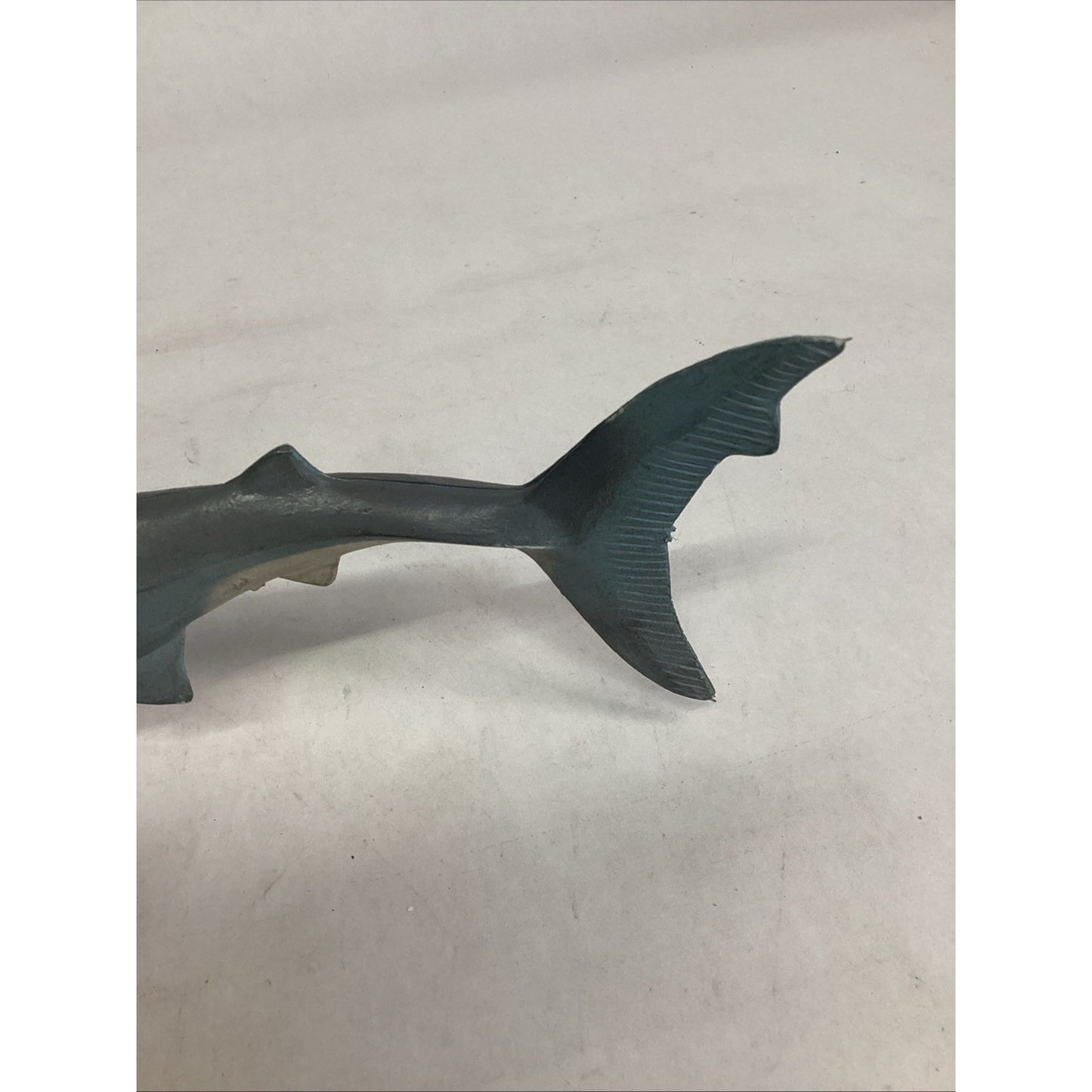 Vintage 1995 Rubber Great White Shark Toy - #10084 - 13”L