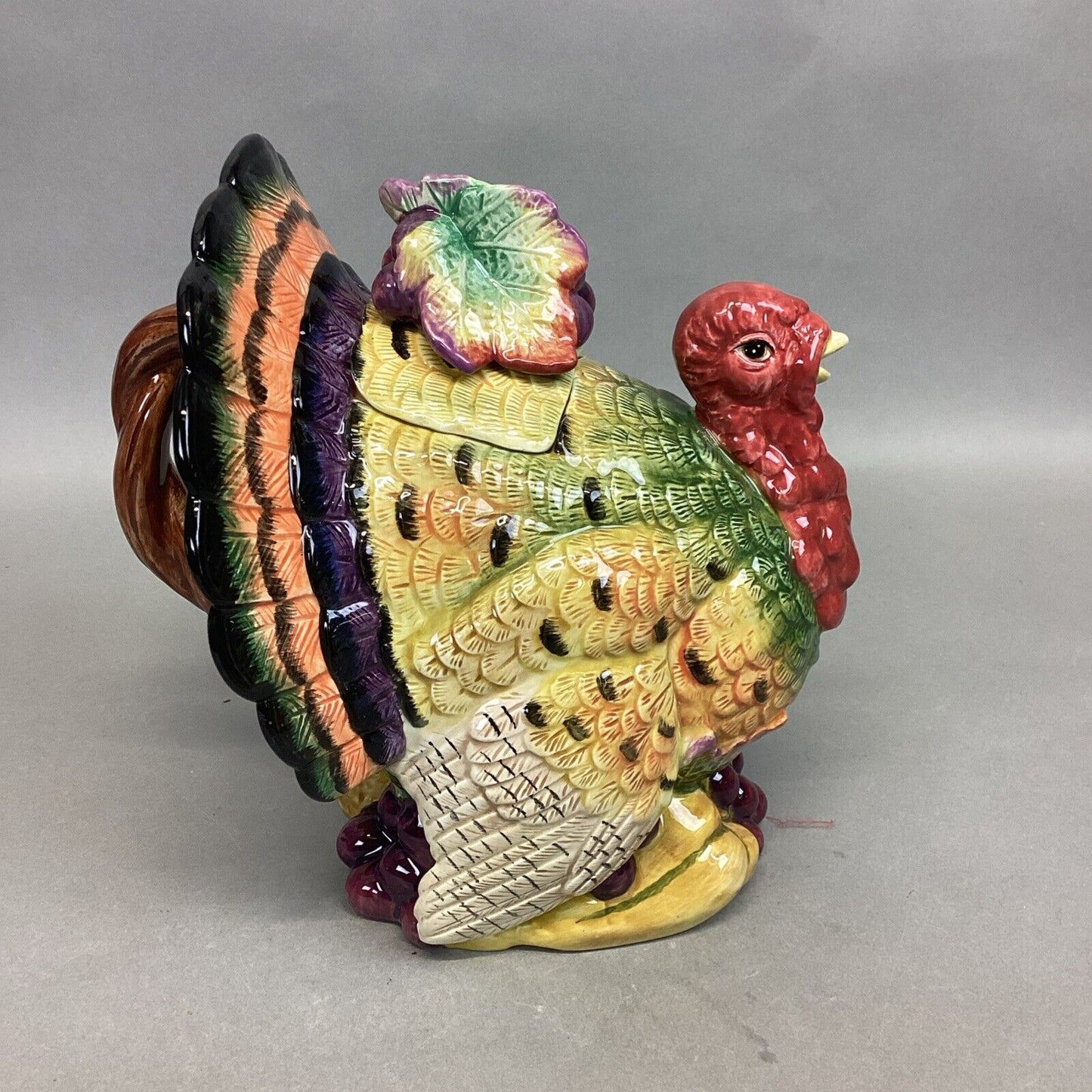 Vintage Fitz & Floyd Classics Harvest Heritage Decorative Turkey Teapot