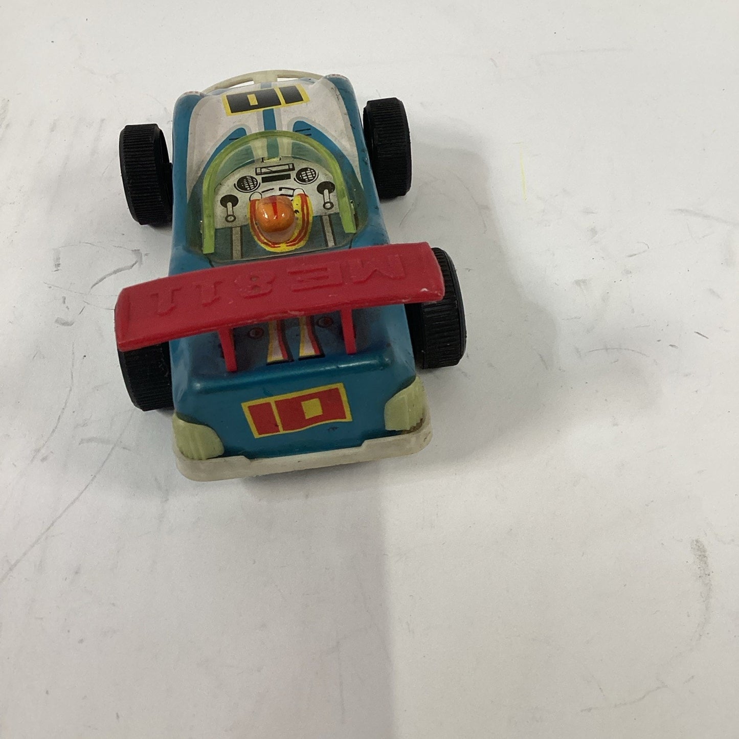 ME 811 RACER GYROACTION BATTERY OPERATED TIN TOY BLUE/RED