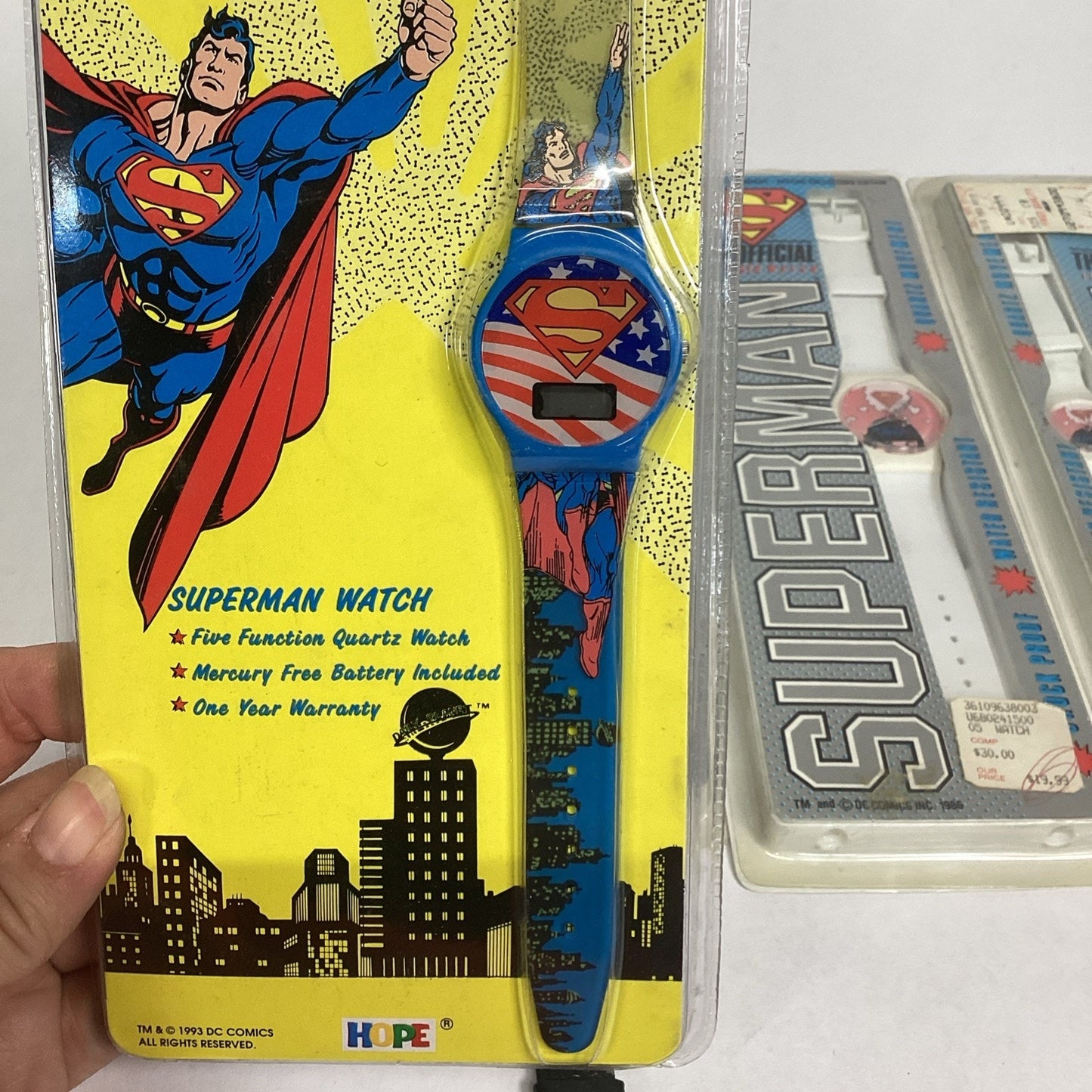 Set Of 5 DC Comics Superman Watches