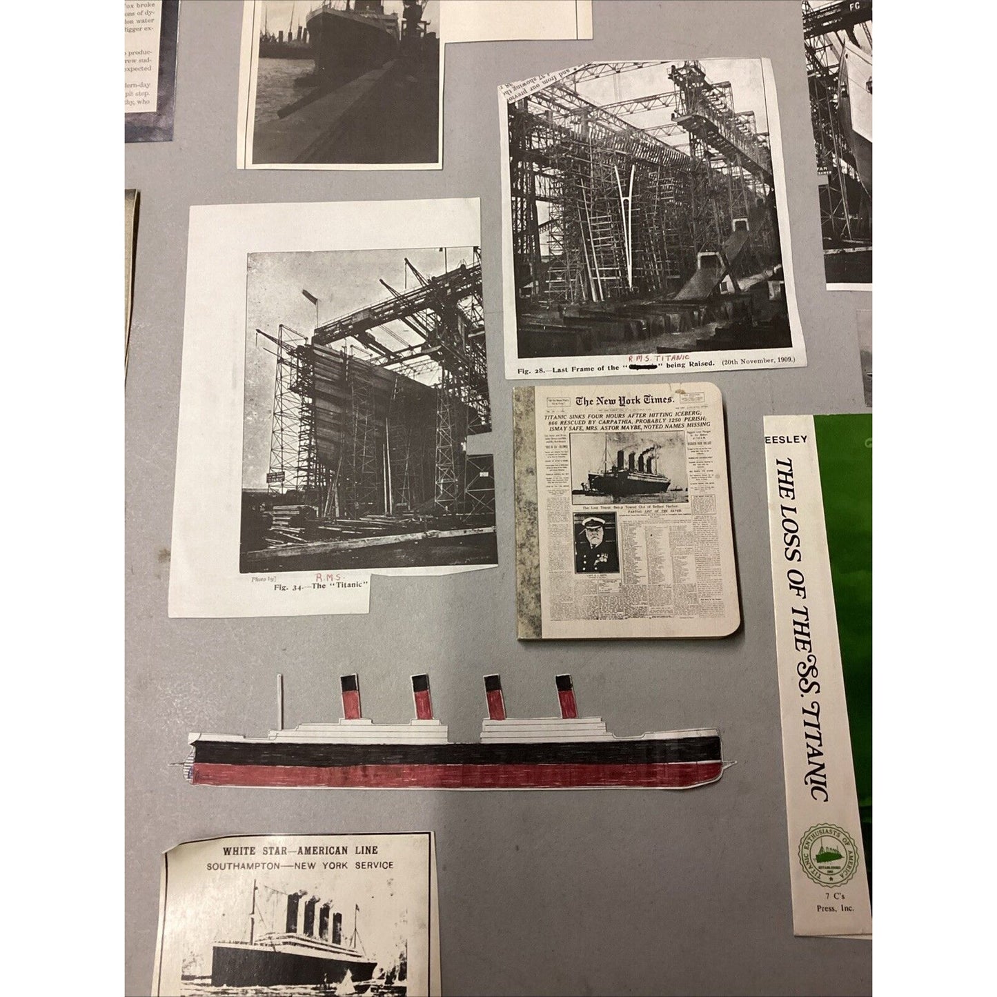 Lot Of 15 Titanic Memorabilia Including A Small Notepad
