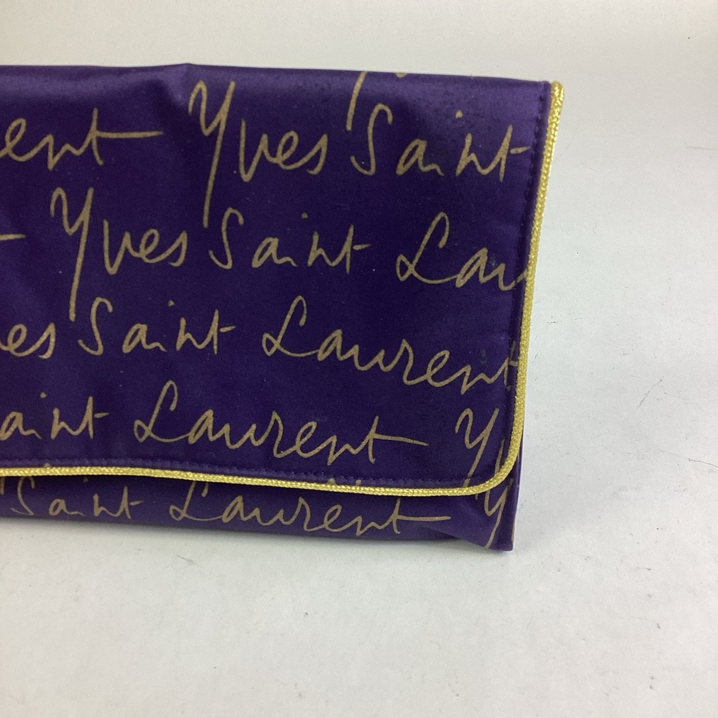 Yves Saint Laurent Purple Gold Perfume/Make Up Bag Pouch