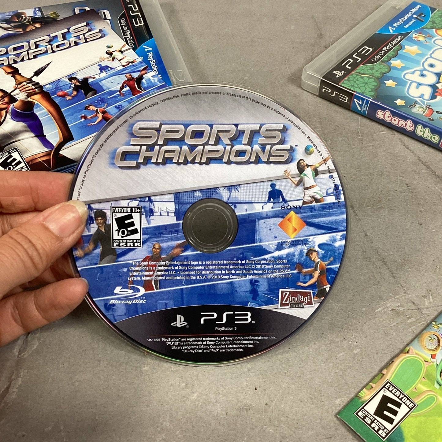 Lot Of 5 PS3 Games - Minecraft/Sports Champions/Start Party/Just Dance Kids 2