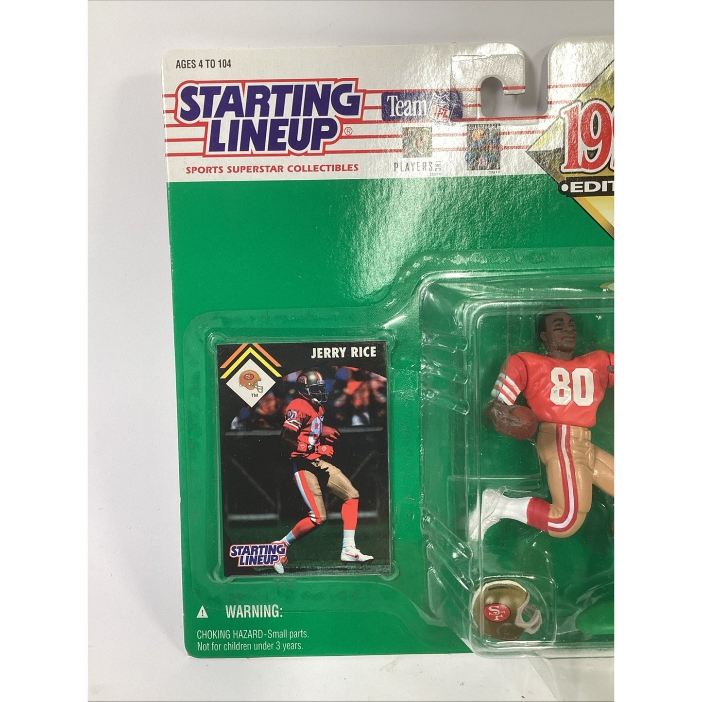 Starting Line Up 1995 Jerry Rice & 1997 Dan Marino Action Figures