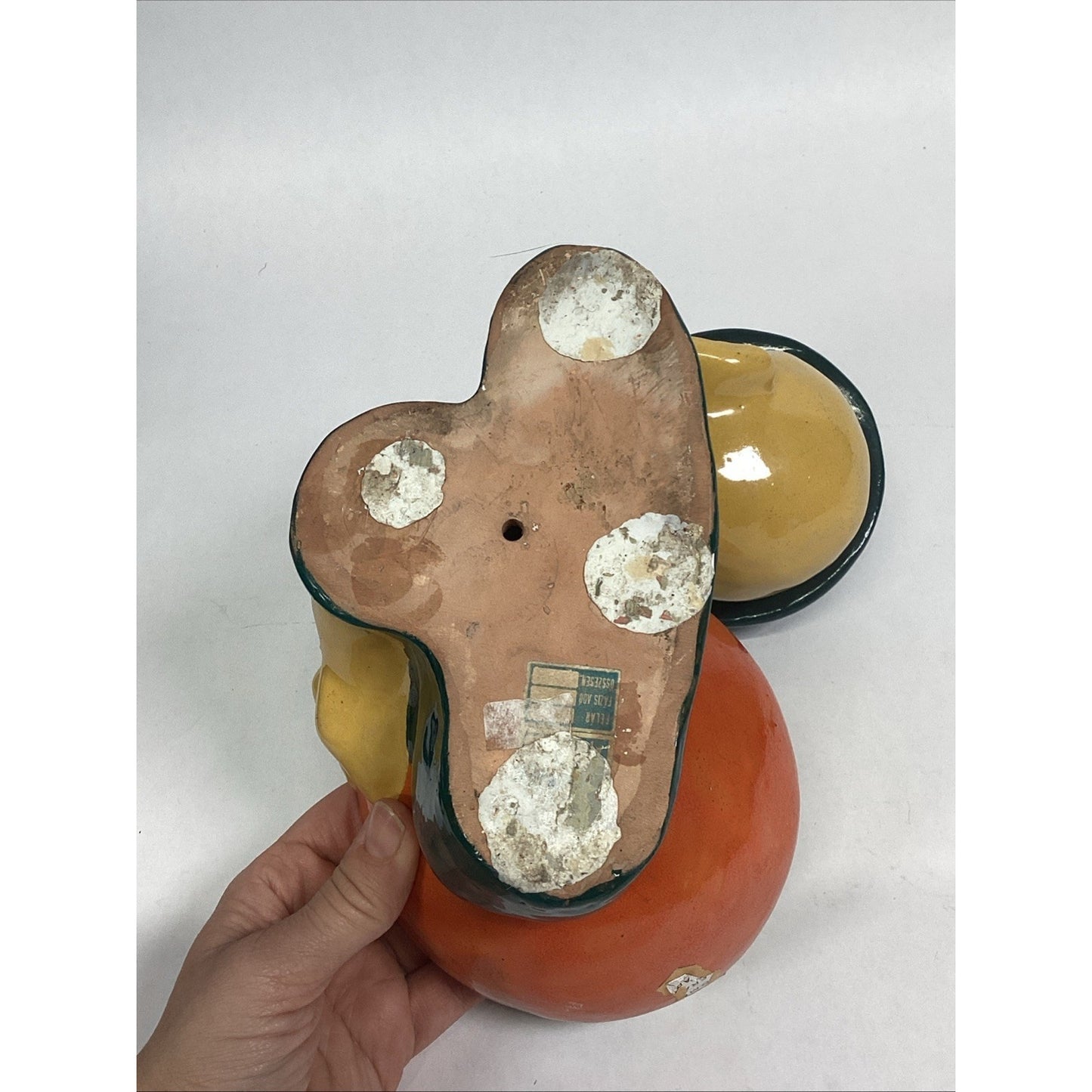 Whimsical Vintage Ceramic Minstrel Candy/Nut Dish Sculpture Figurine