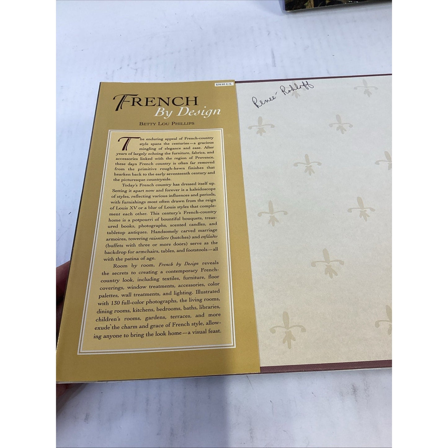 French By Design And French Influencers By Betty Lou Phillips - Hardcovers